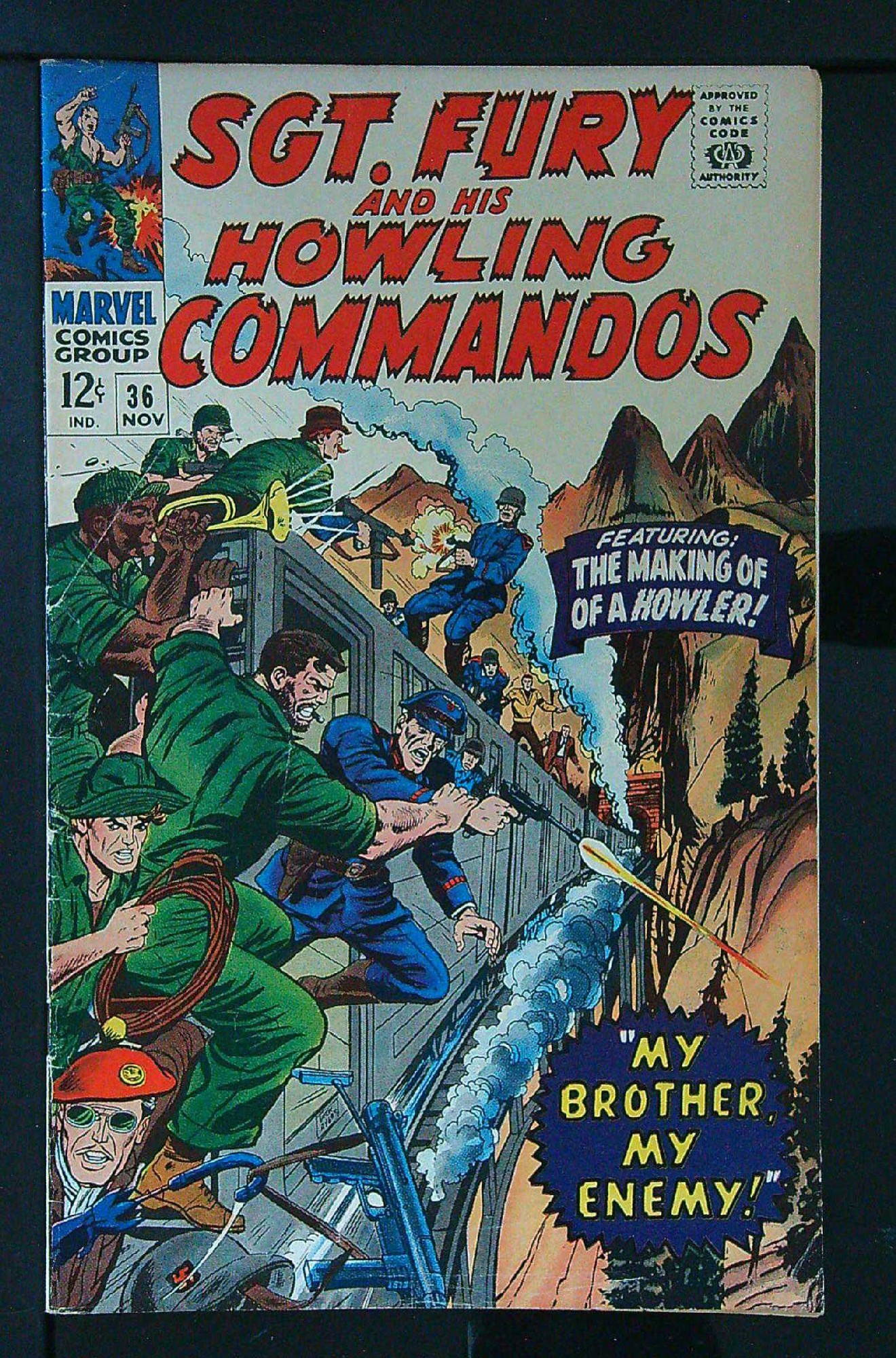 ACTUAL SCAN OF COMIC!<br> Cover of Sgt. Fury & His Howling Commandos #36. One of 250,000 Vintage American Comics on sale from Krypton!