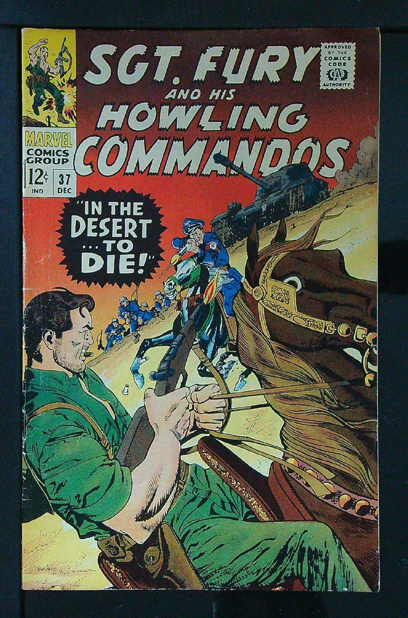 Cover of Sgt. Fury & His Howling Commandos #37. One of 250,000 Vintage American Comics on sale from Krypton!