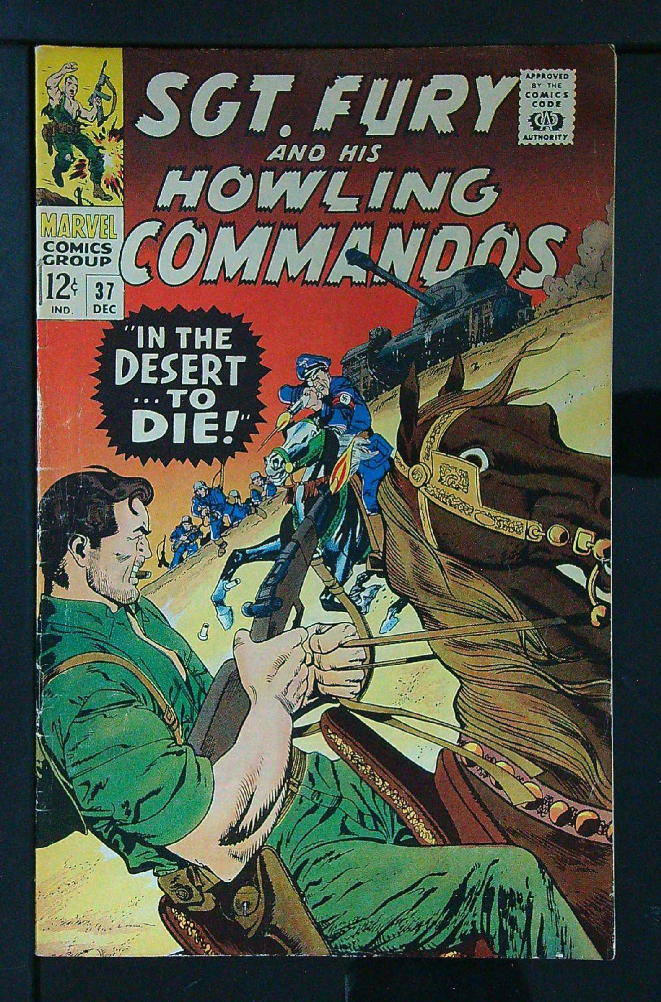 ACTUAL SCAN OF COMIC!<br> Cover of Sgt. Fury & His Howling Commandos #37. One of 250,000 Vintage American Comics on sale from Krypton!
