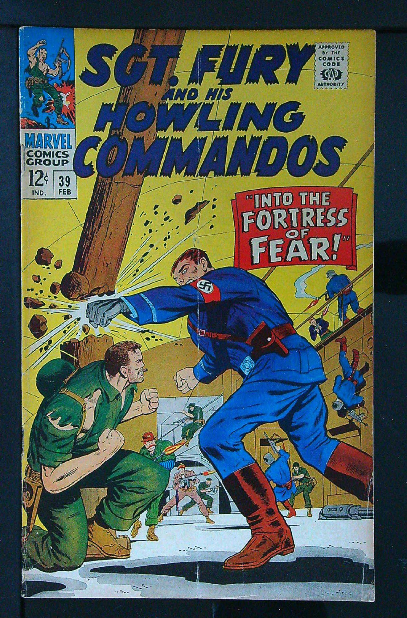 ACTUAL SCAN OF COMIC!<br> Cover of Sgt. Fury & His Howling Commandos #39. One of 250,000 Vintage American Comics on sale from Krypton!