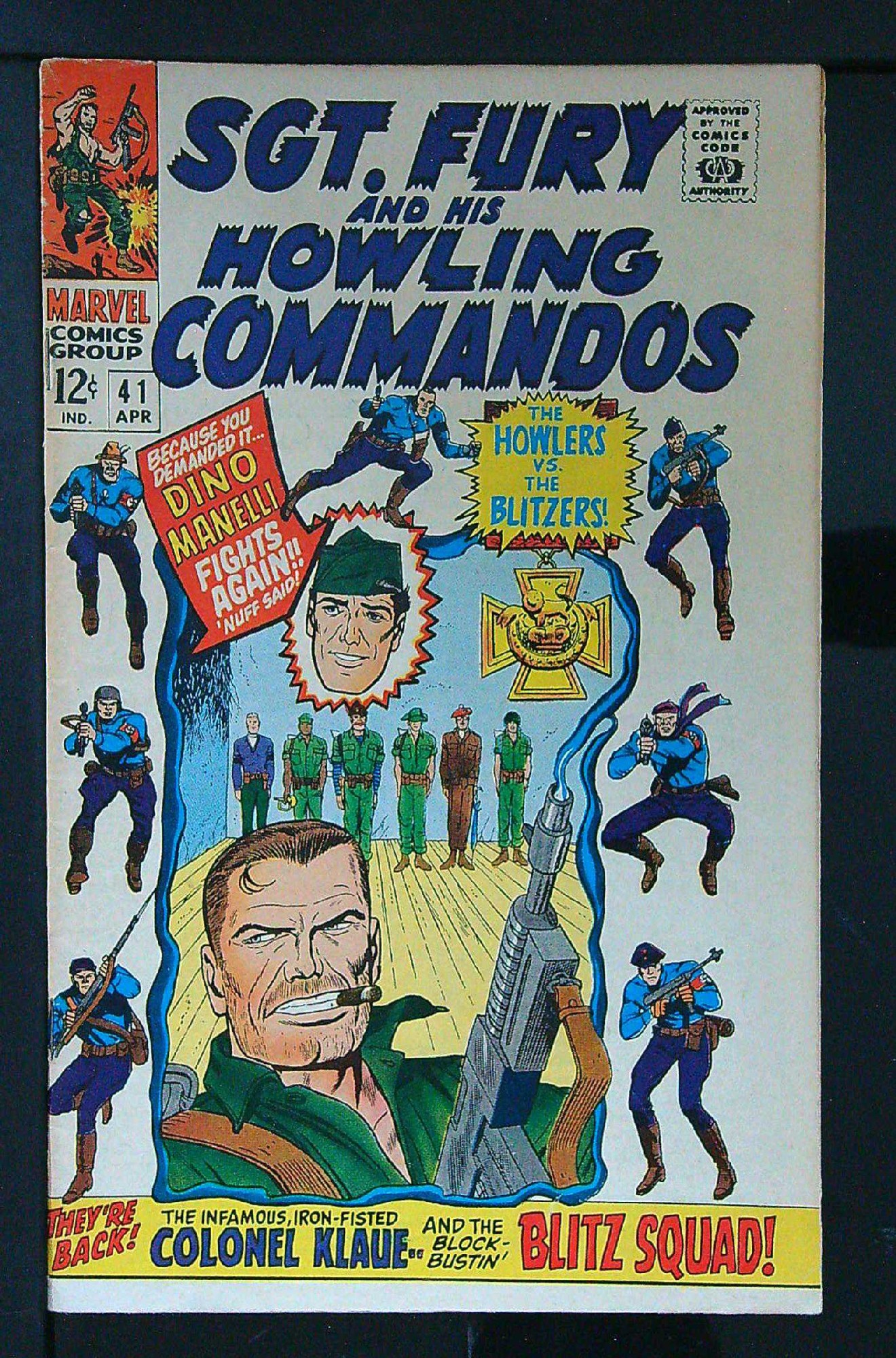 ACTUAL SCAN OF COMIC!<br> Cover of Sgt. Fury & His Howling Commandos #41. One of 250,000 Vintage American Comics on sale from Krypton!