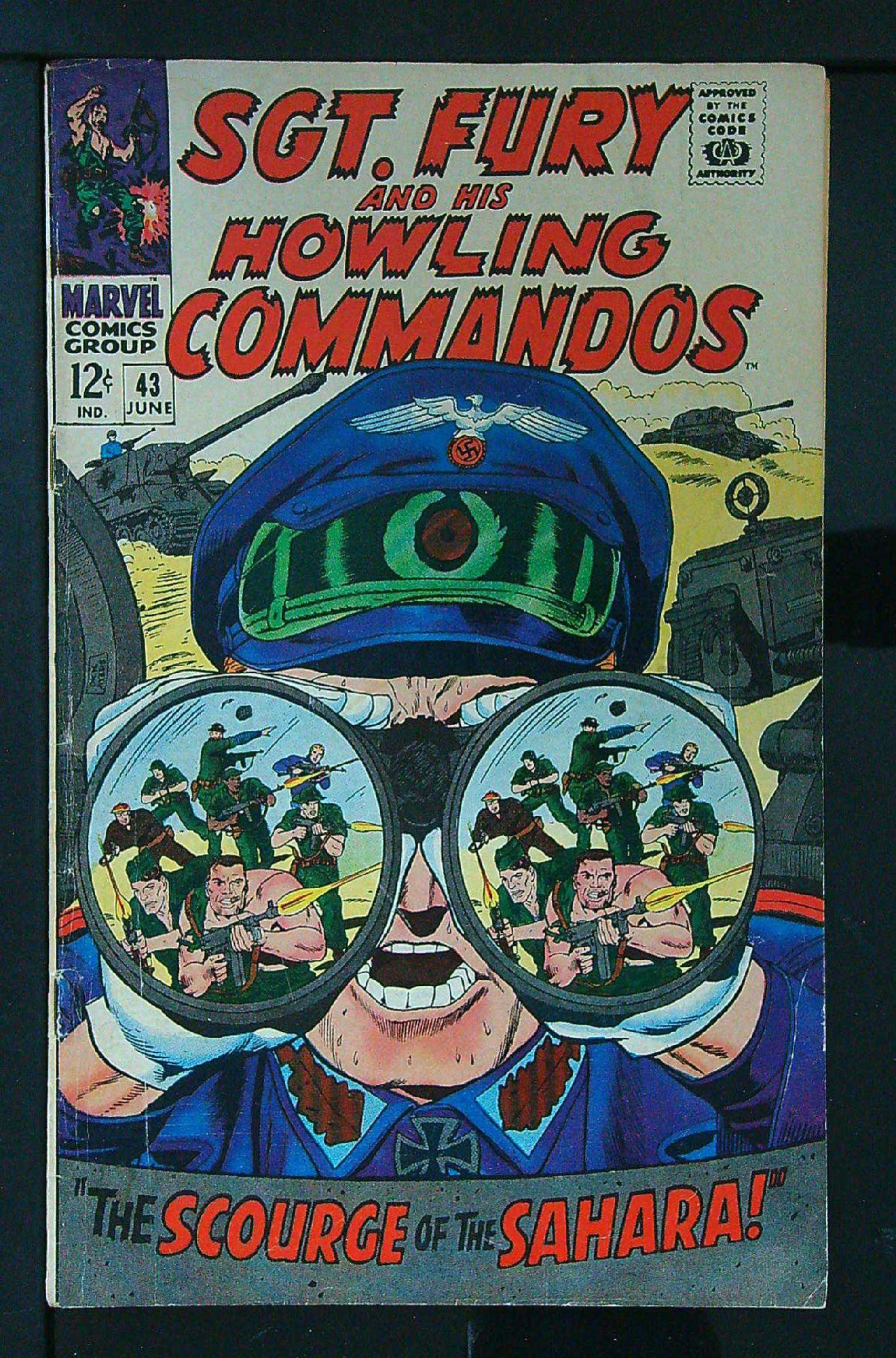 ACTUAL SCAN OF COMIC!<br> Cover of Sgt. Fury & His Howling Commandos #43. One of 250,000 Vintage American Comics on sale from Krypton!