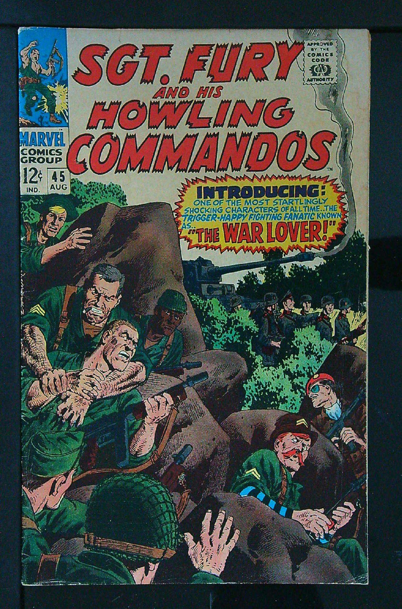 ACTUAL SCAN OF COMIC!<br> Cover of Sgt. Fury & His Howling Commandos #45. One of 250,000 Vintage American Comics on sale from Krypton!