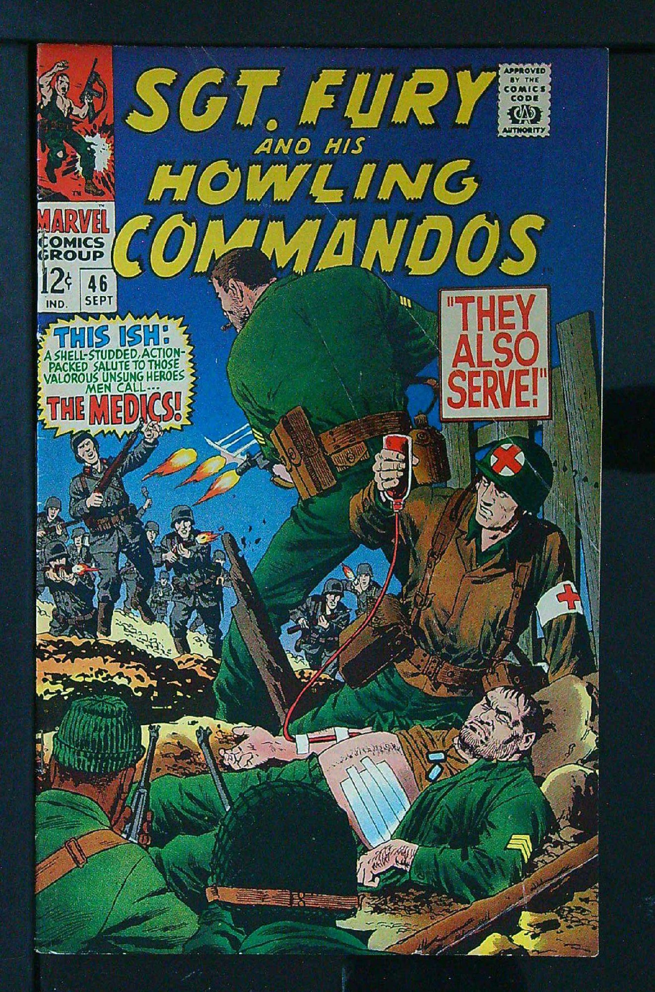 Cover of Sgt. Fury & His Howling Commandos #46. One of 250,000 Vintage American Comics on sale from Krypton!