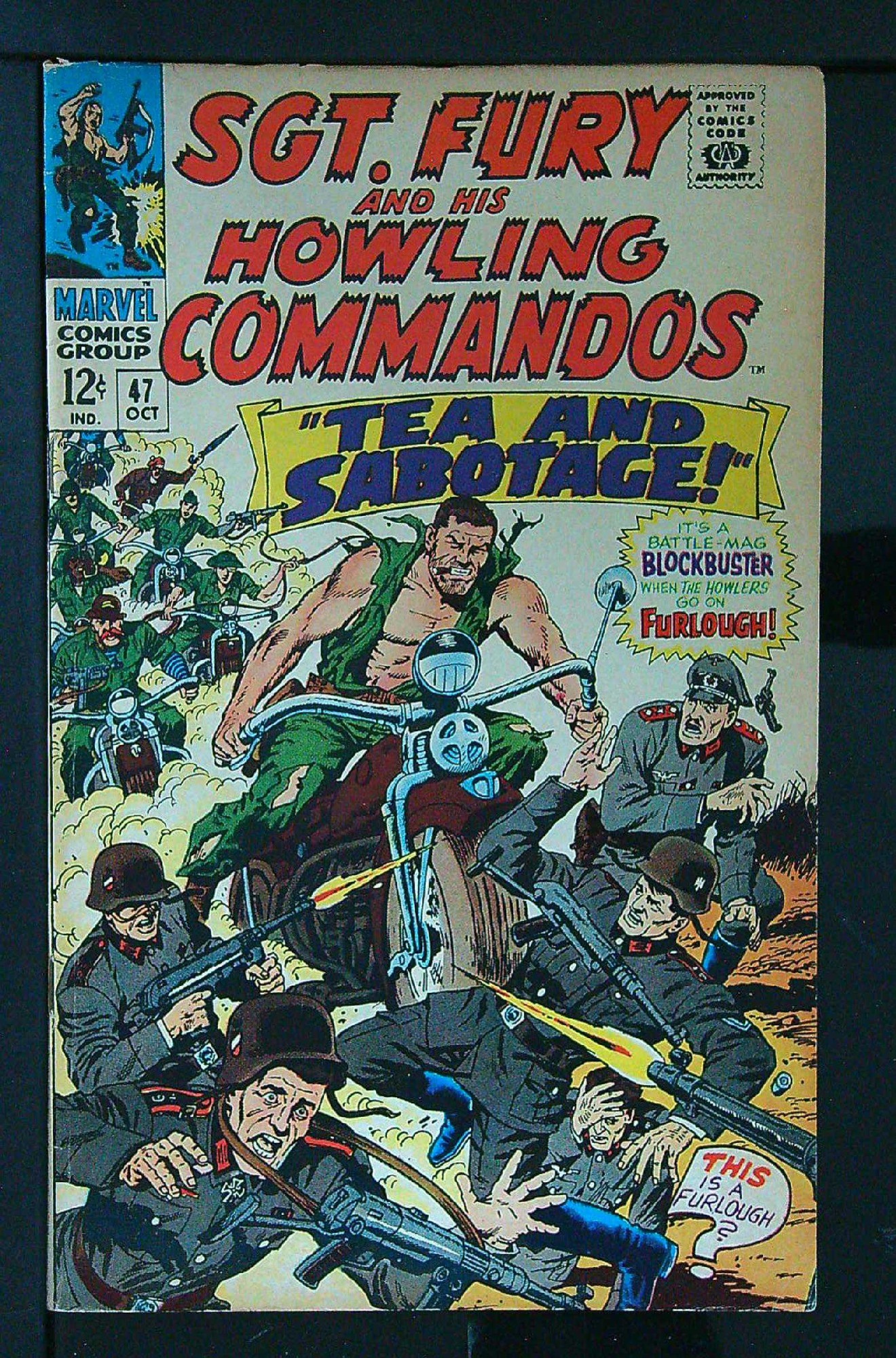 Cover of Sgt. Fury & His Howling Commandos #47. One of 250,000 Vintage American Comics on sale from Krypton!