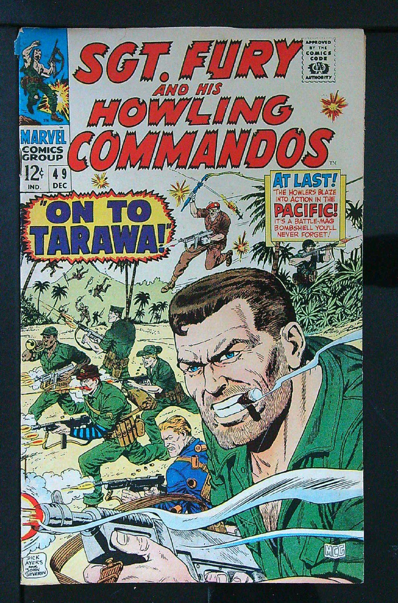 ACTUAL SCAN OF COMIC!<br> Cover of Sgt. Fury & His Howling Commandos #49. One of 250,000 Vintage American Comics on sale from Krypton!