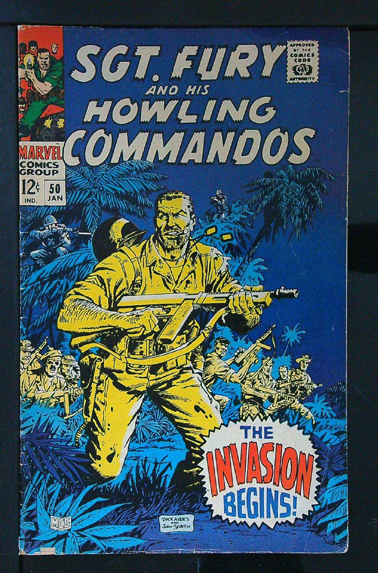Cover of Sgt. Fury & His Howling Commandos #50. One of 250,000 Vintage American Comics on sale from Krypton!