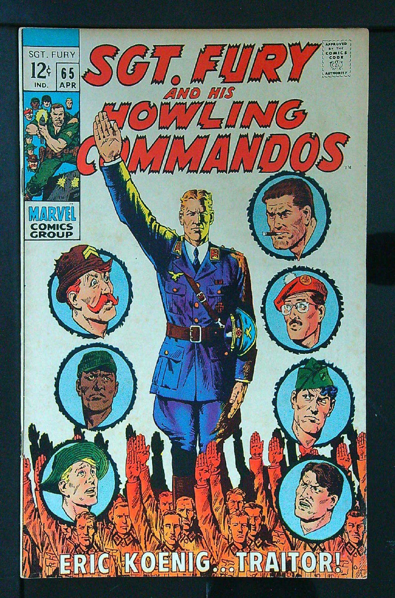 ACTUAL SCAN OF COMIC!<br> Cover of Sgt. Fury & His Howling Commandos #65. One of 250,000 Vintage American Comics on sale from Krypton!