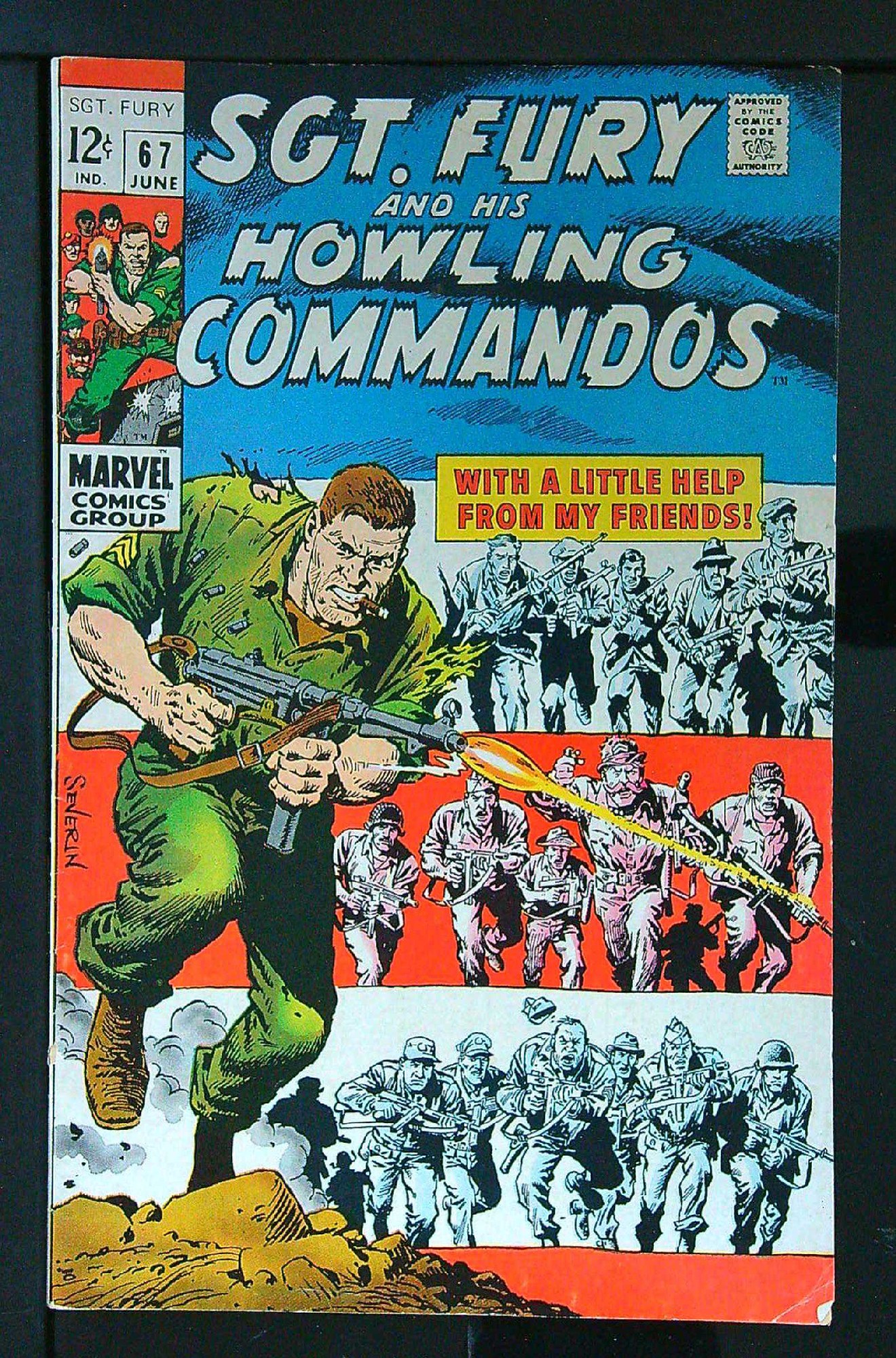 ACTUAL SCAN OF COMIC!<br> Cover of Sgt. Fury & His Howling Commandos #67. One of 250,000 Vintage American Comics on sale from Krypton!