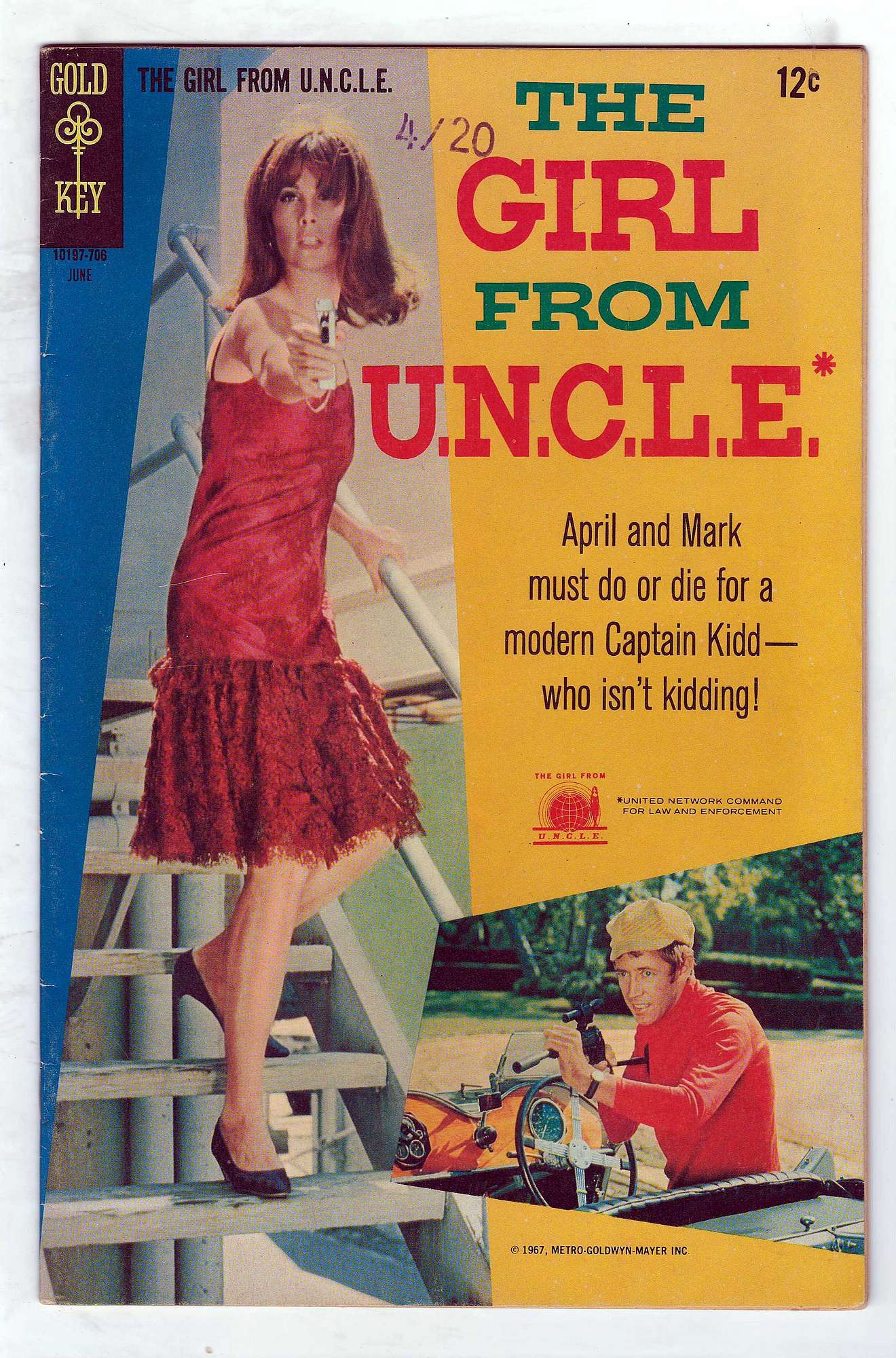Cover of Girl From U.N.C.L.E. #3. One of 250,000 Vintage American Comics on sale from Krypton!