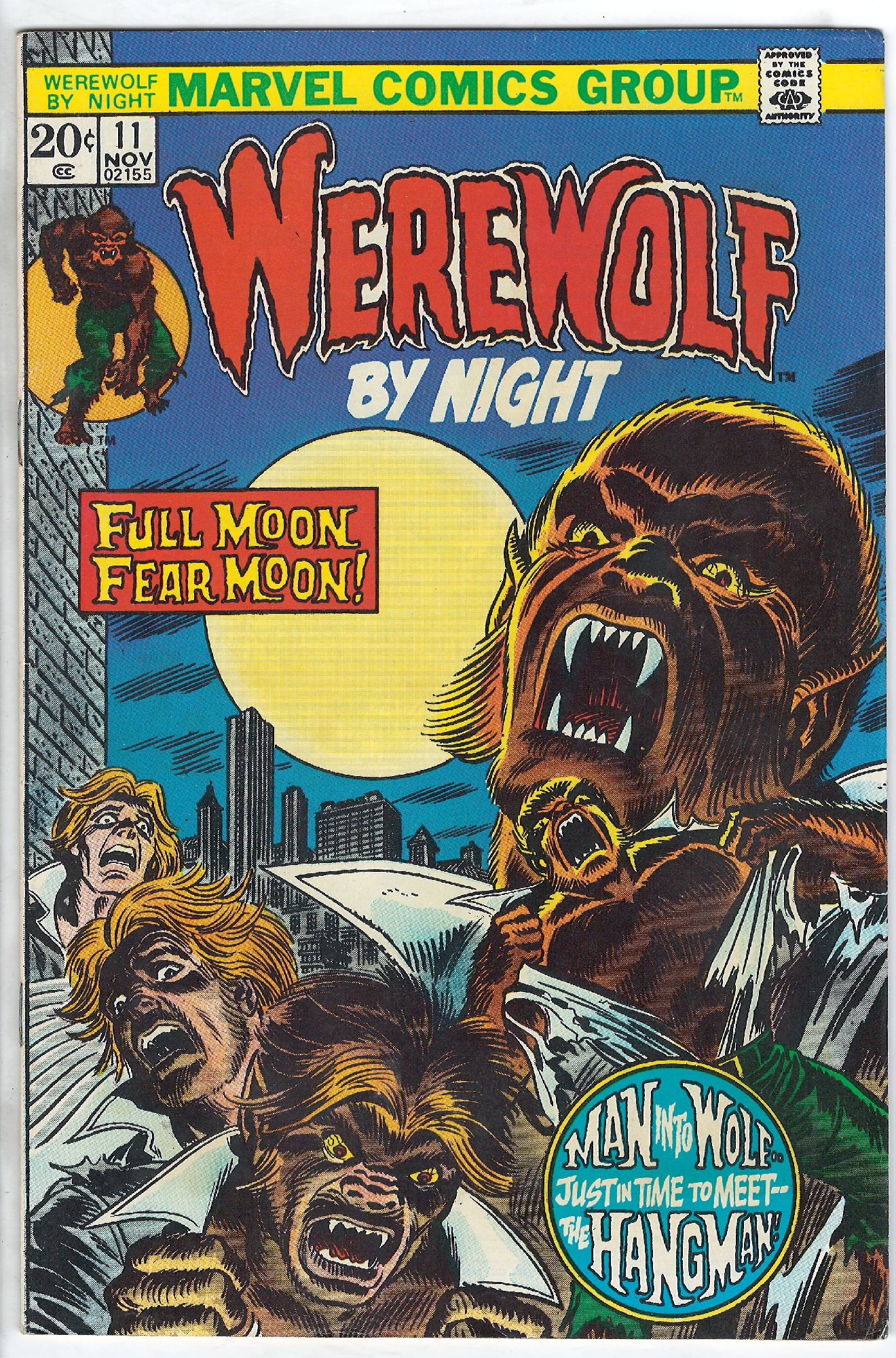 ACTUAL SCAN OF COMIC!<br> Cover of Werewolf by Night (Vol 1) #11. One of 250,000 Vintage American Comics on sale from Krypton!