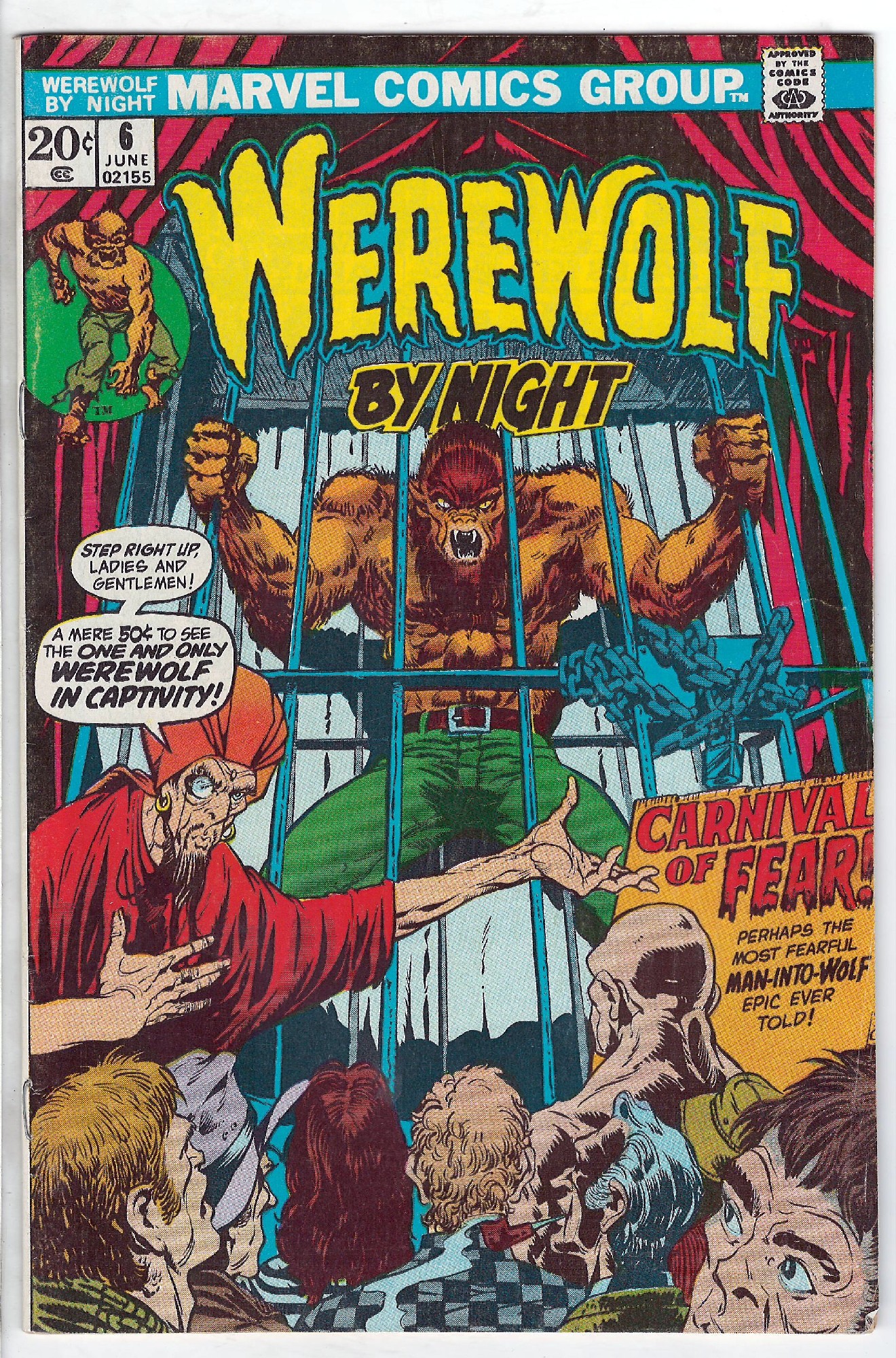Cover of Werewolf by Night (Vol 1) #6. One of 250,000 Vintage American Comics on sale from Krypton!