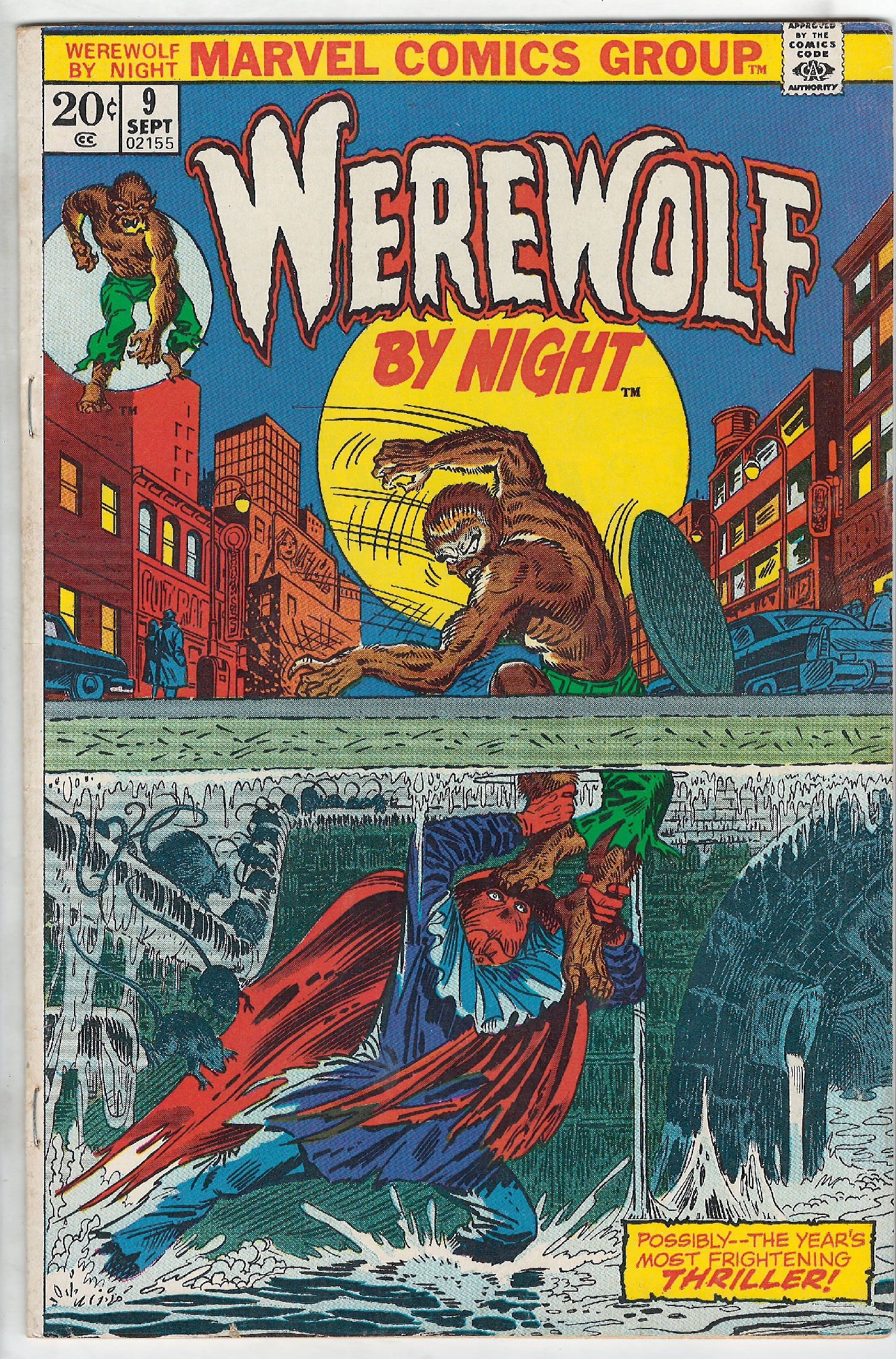 Cover of Werewolf by Night (Vol 1) #9. One of 250,000 Vintage American Comics on sale from Krypton!