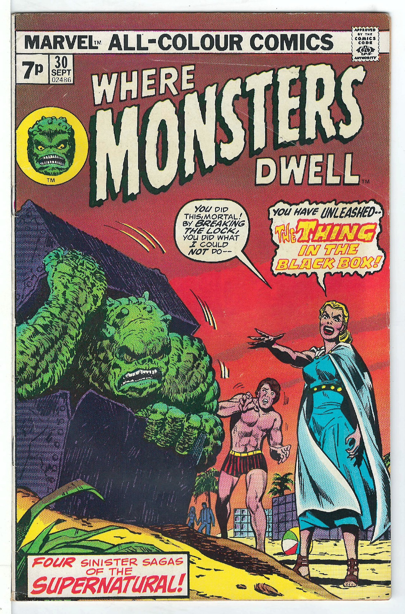 Cover of Where Monsters Dwell (Vol 1) #30. One of 250,000 Vintage American Comics on sale from Krypton!