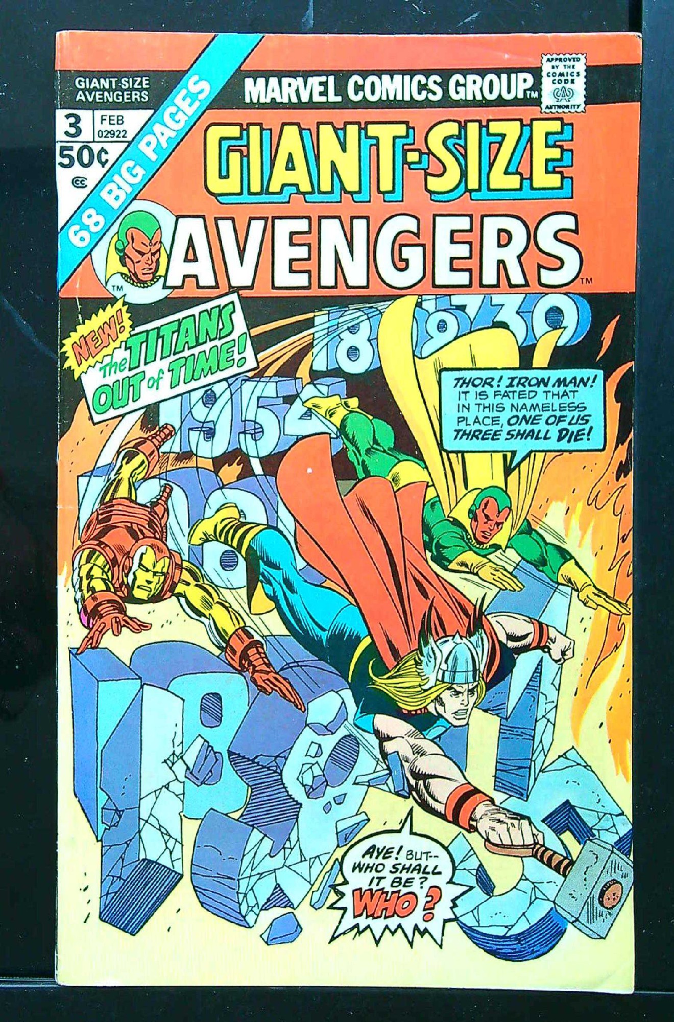 Cover of Giant-Size Avengers (Vol 1) #3. One of 250,000 Vintage American Comics on sale from Krypton!