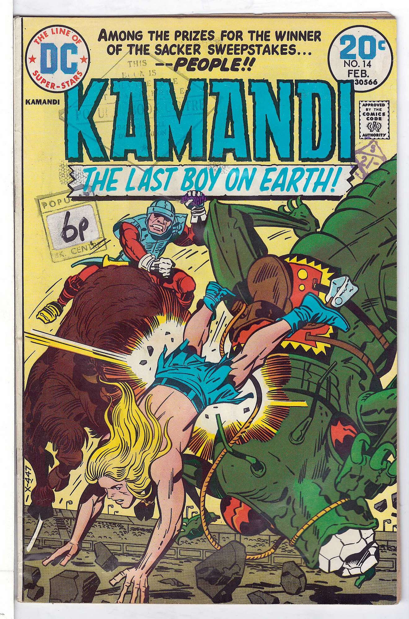 Cover of Kamandi (Vol 1) The Last Boy on Earth #14. One of 250,000 Vintage American Comics on sale from Krypton!