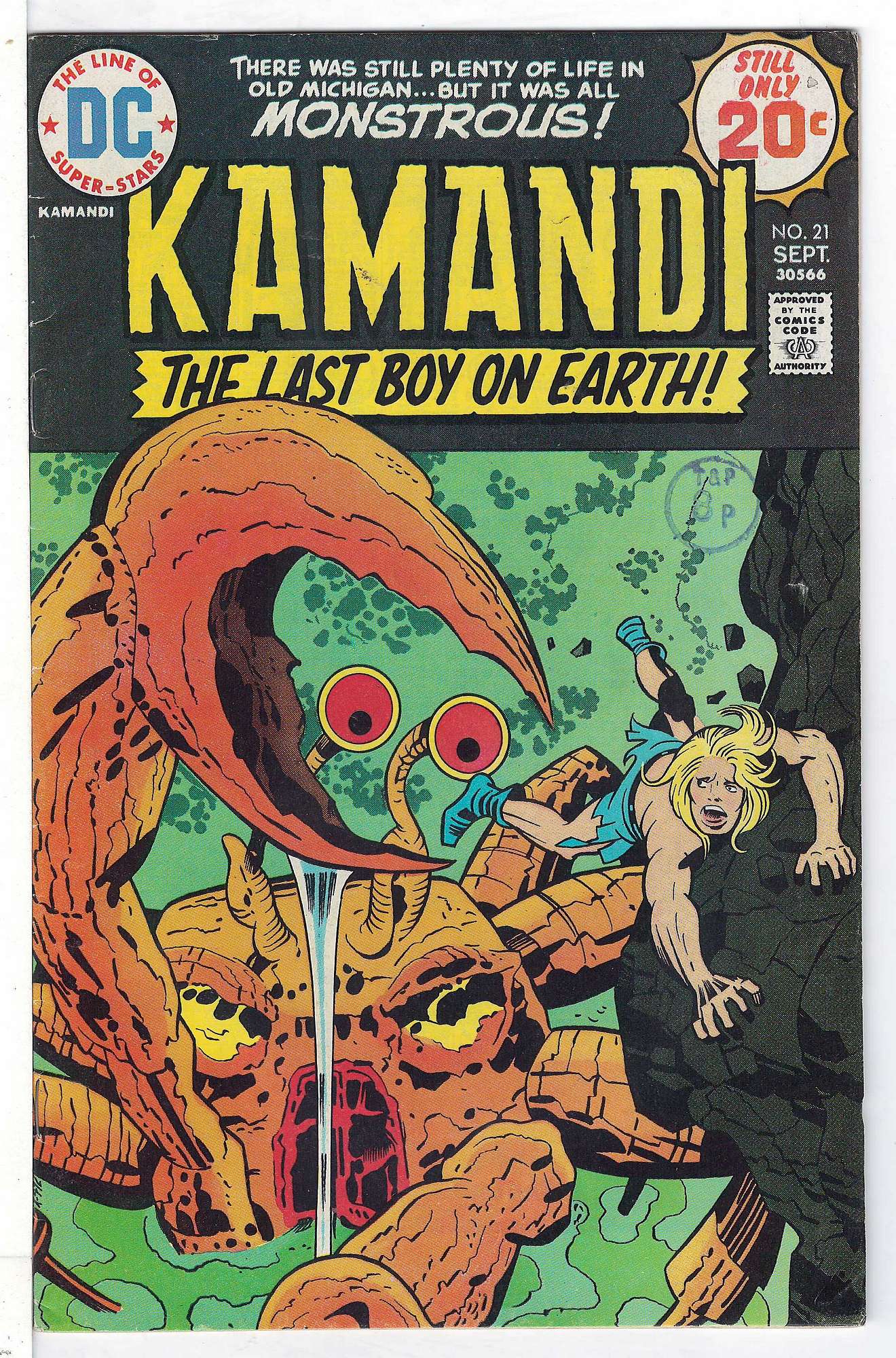 Cover of Kamandi (Vol 1) The Last Boy on Earth #21. One of 250,000 Vintage American Comics on sale from Krypton!