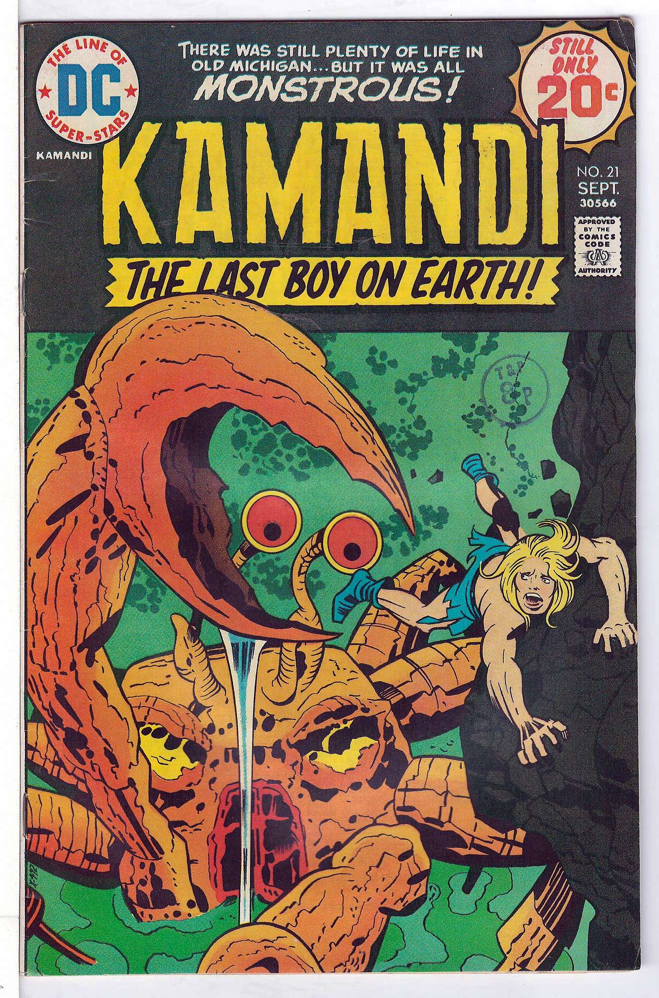 Cover of Kamandi (Vol 1) The Last Boy on Earth #21. One of 250,000 Vintage American Comics on sale from Krypton!