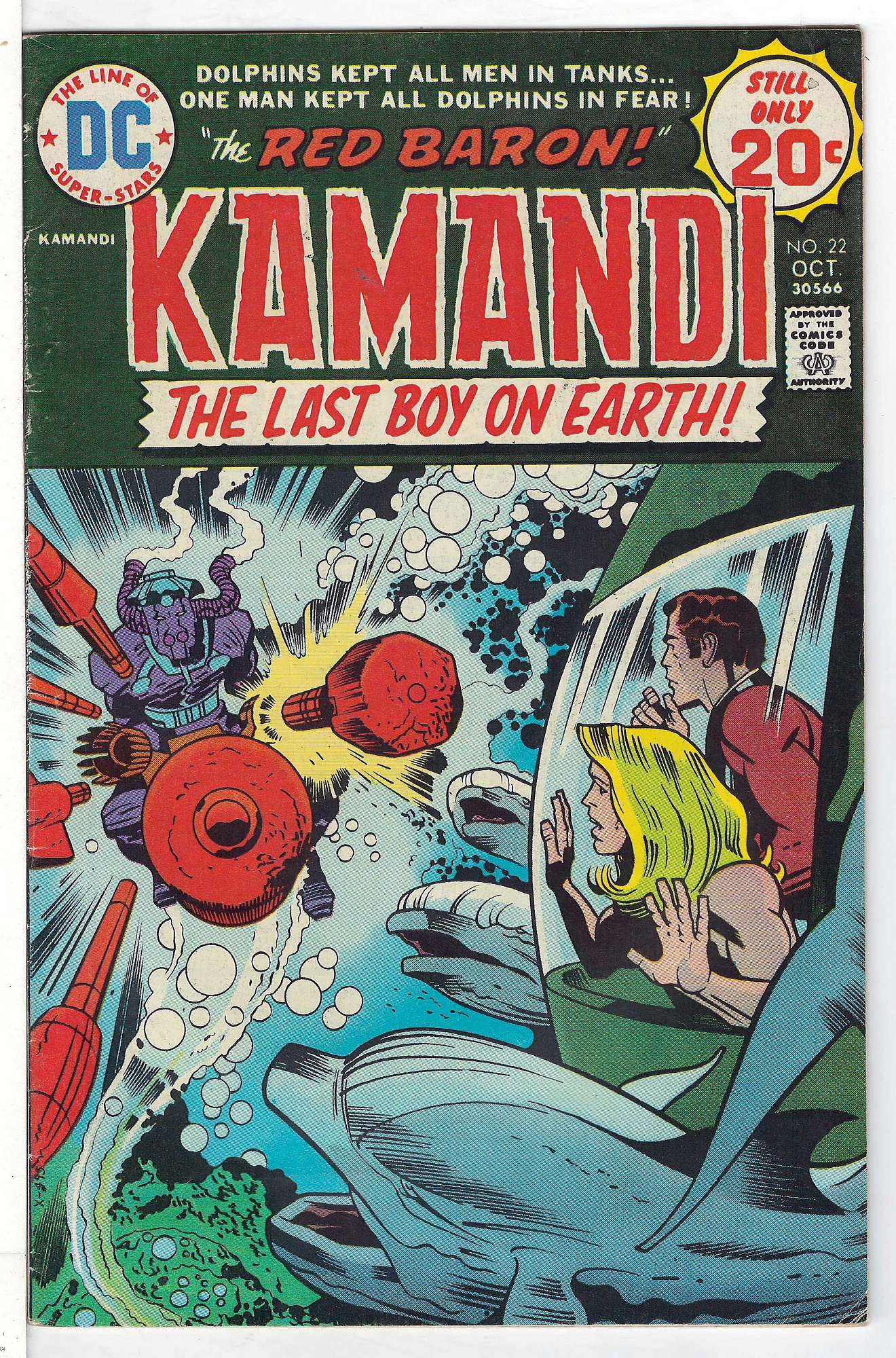 Cover of Kamandi (Vol 1) The Last Boy on Earth #22. One of 250,000 Vintage American Comics on sale from Krypton!