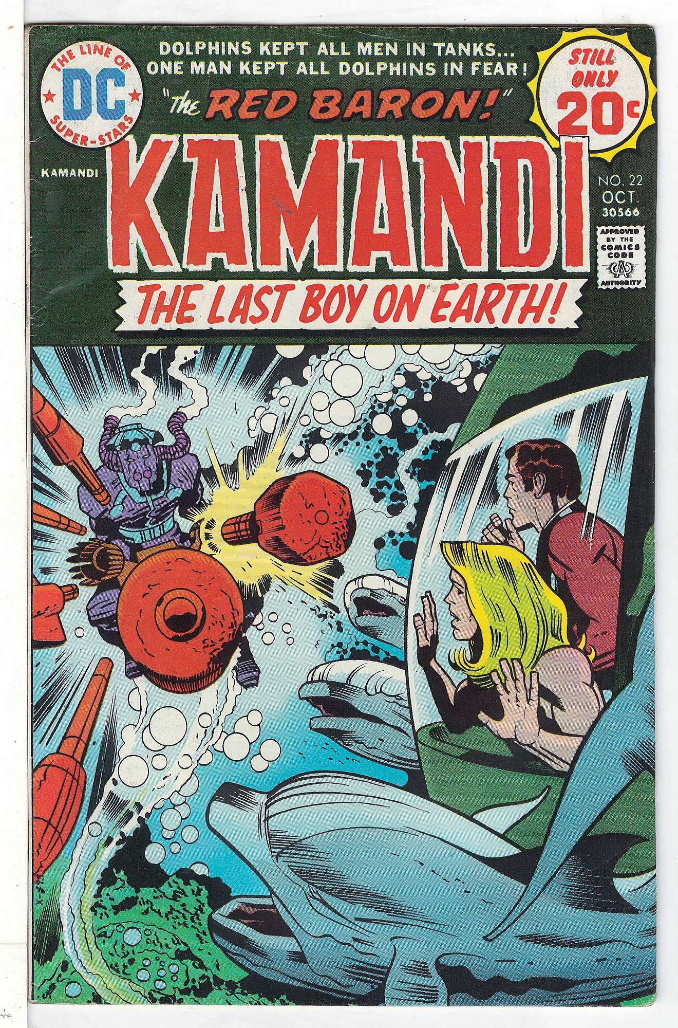 Cover of Kamandi (Vol 1) The Last Boy on Earth #22. One of 250,000 Vintage American Comics on sale from Krypton!