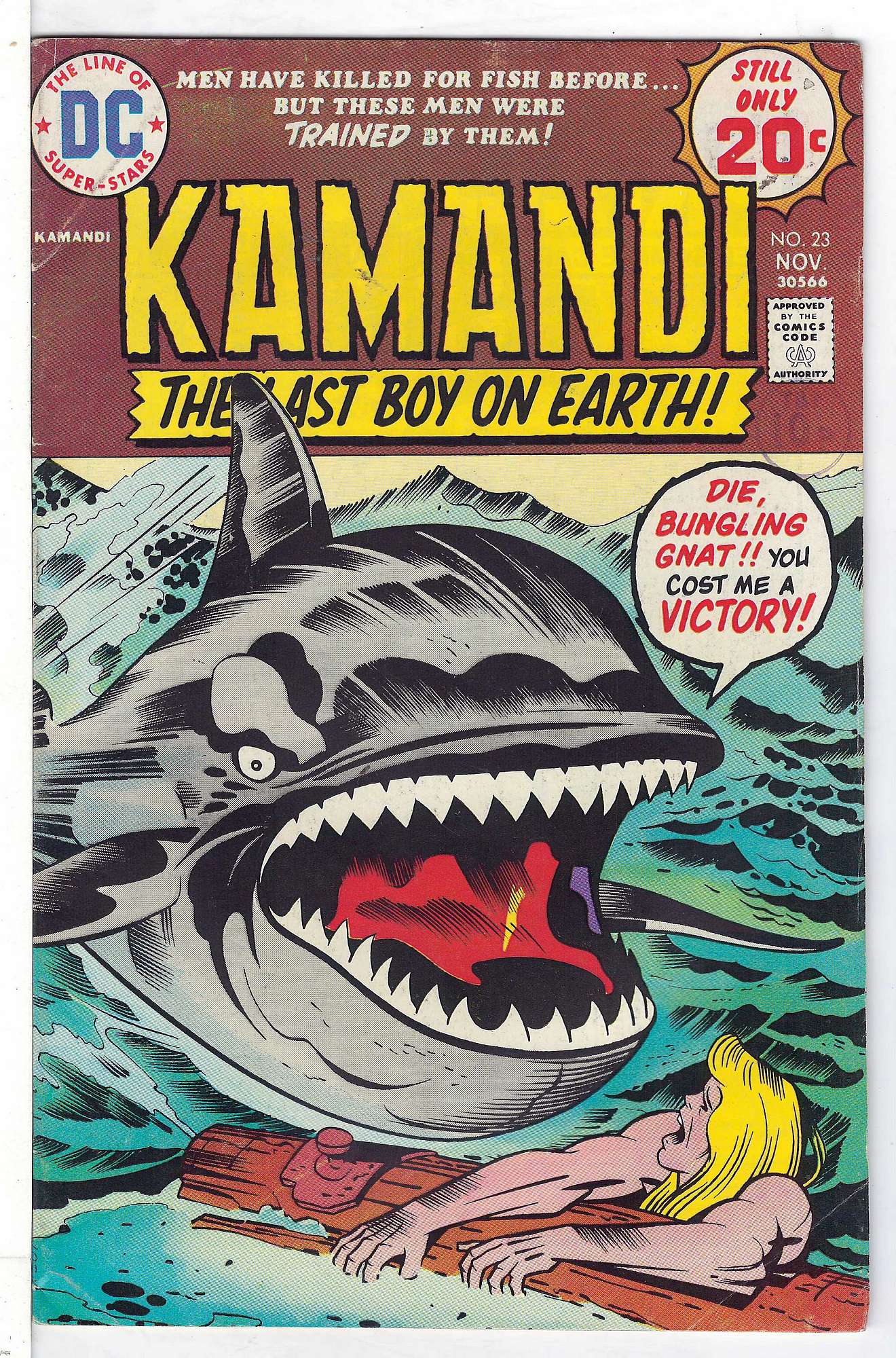 Cover of Kamandi (Vol 1) The Last Boy on Earth #23. One of 250,000 Vintage American Comics on sale from Krypton!