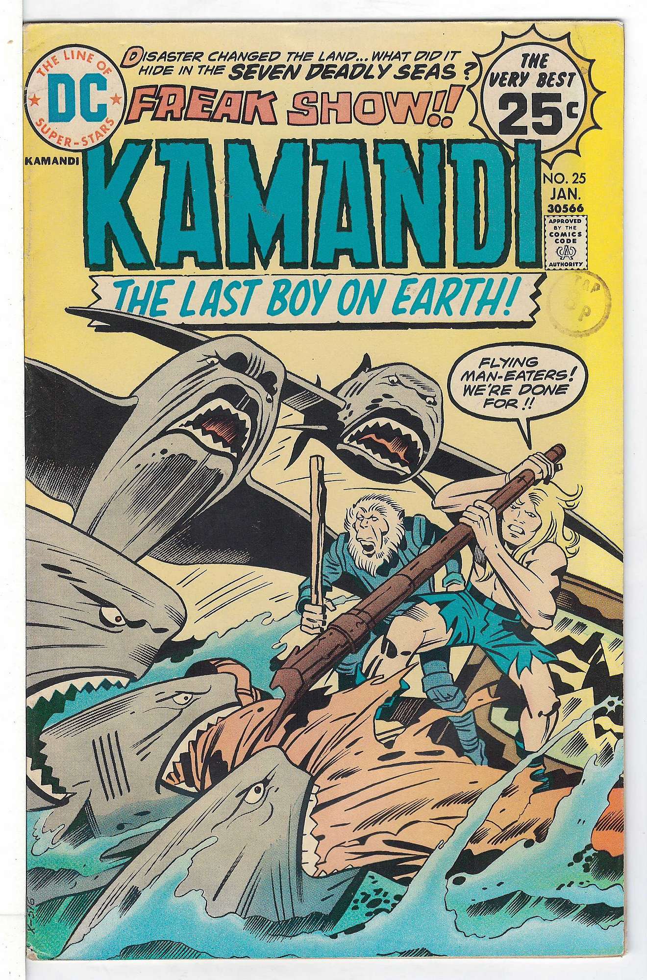 Cover of Kamandi (Vol 1) The Last Boy on Earth #25. One of 250,000 Vintage American Comics on sale from Krypton!