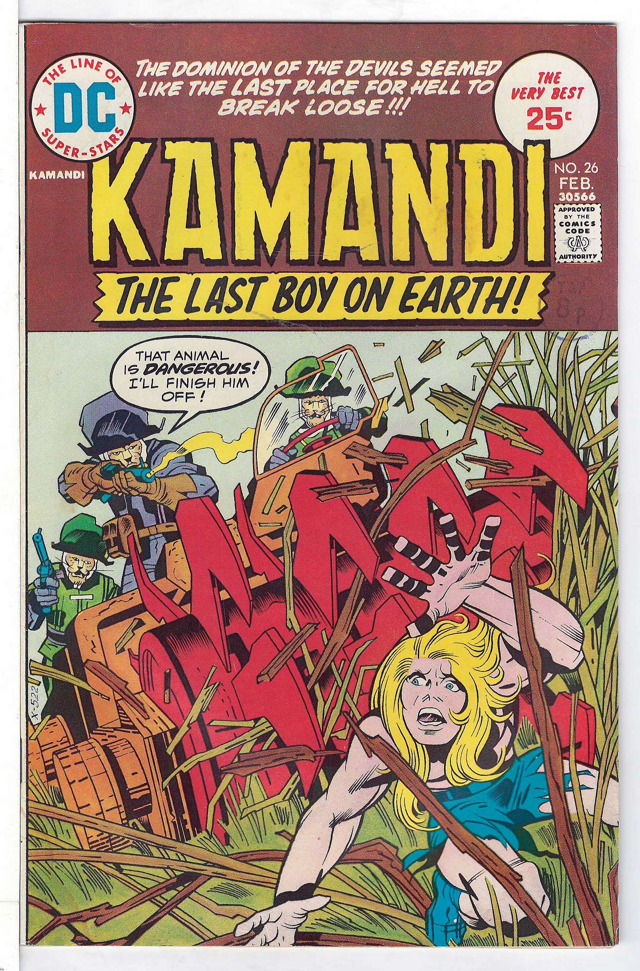 Cover of Kamandi (Vol 1) The Last Boy on Earth #26. One of 250,000 Vintage American Comics on sale from Krypton!