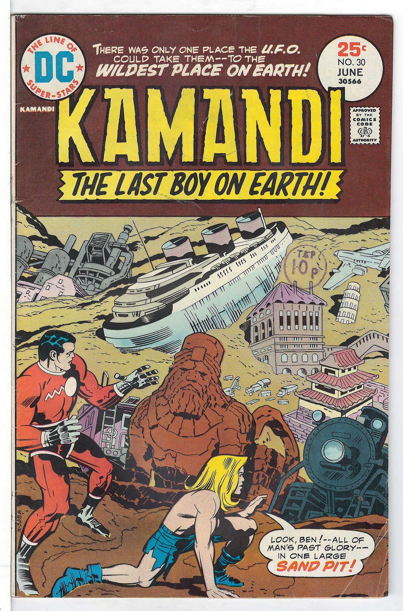 Cover of Kamandi (Vol 1) The Last Boy on Earth #30. One of 250,000 Vintage American Comics on sale from Krypton!