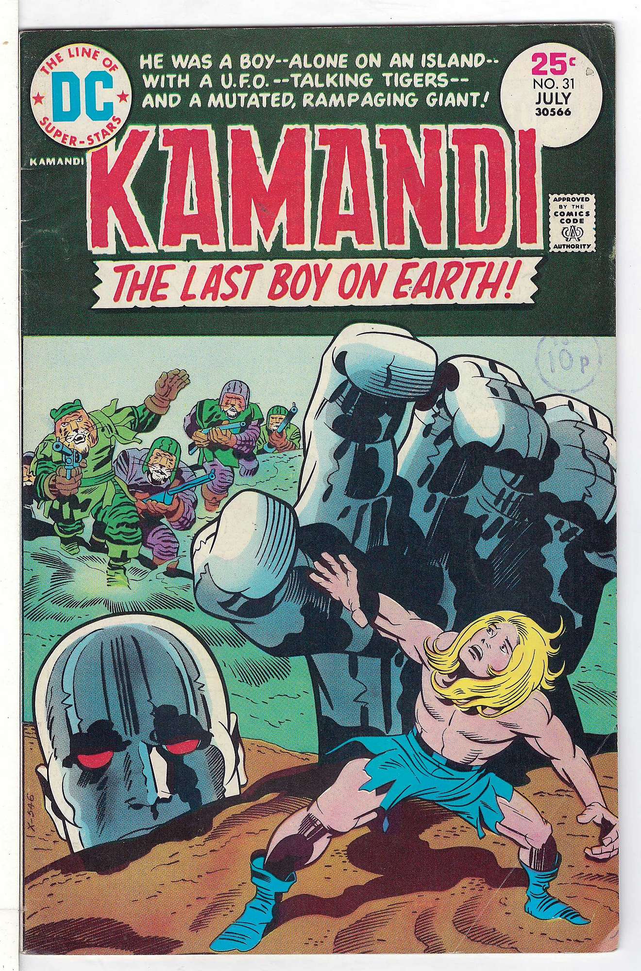 Cover of Kamandi (Vol 1) The Last Boy on Earth #31. One of 250,000 Vintage American Comics on sale from Krypton!