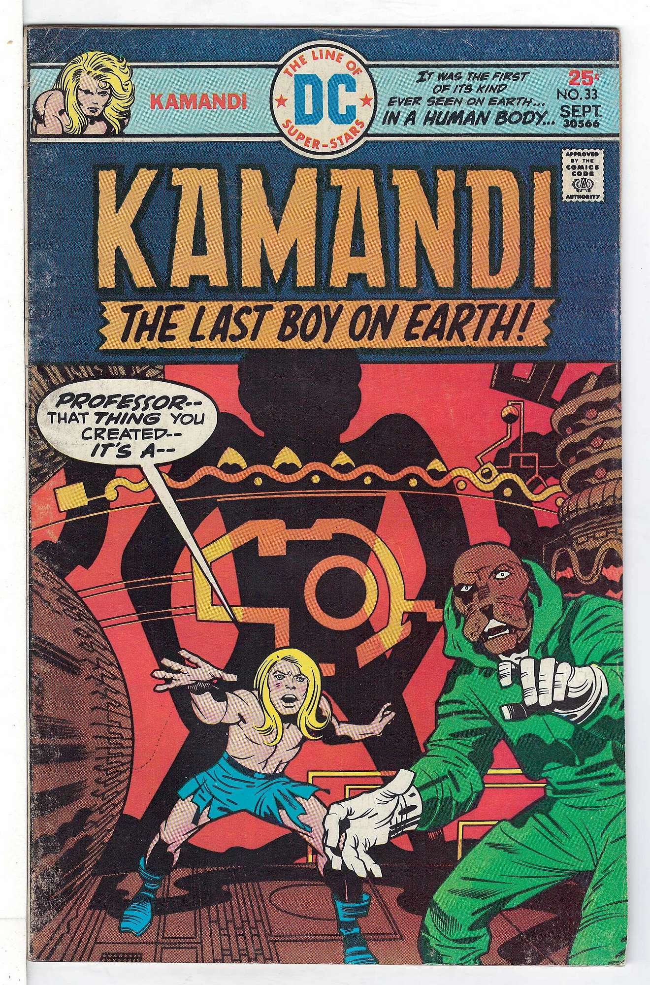 Cover of Kamandi (Vol 1) The Last Boy on Earth #33. One of 250,000 Vintage American Comics on sale from Krypton!