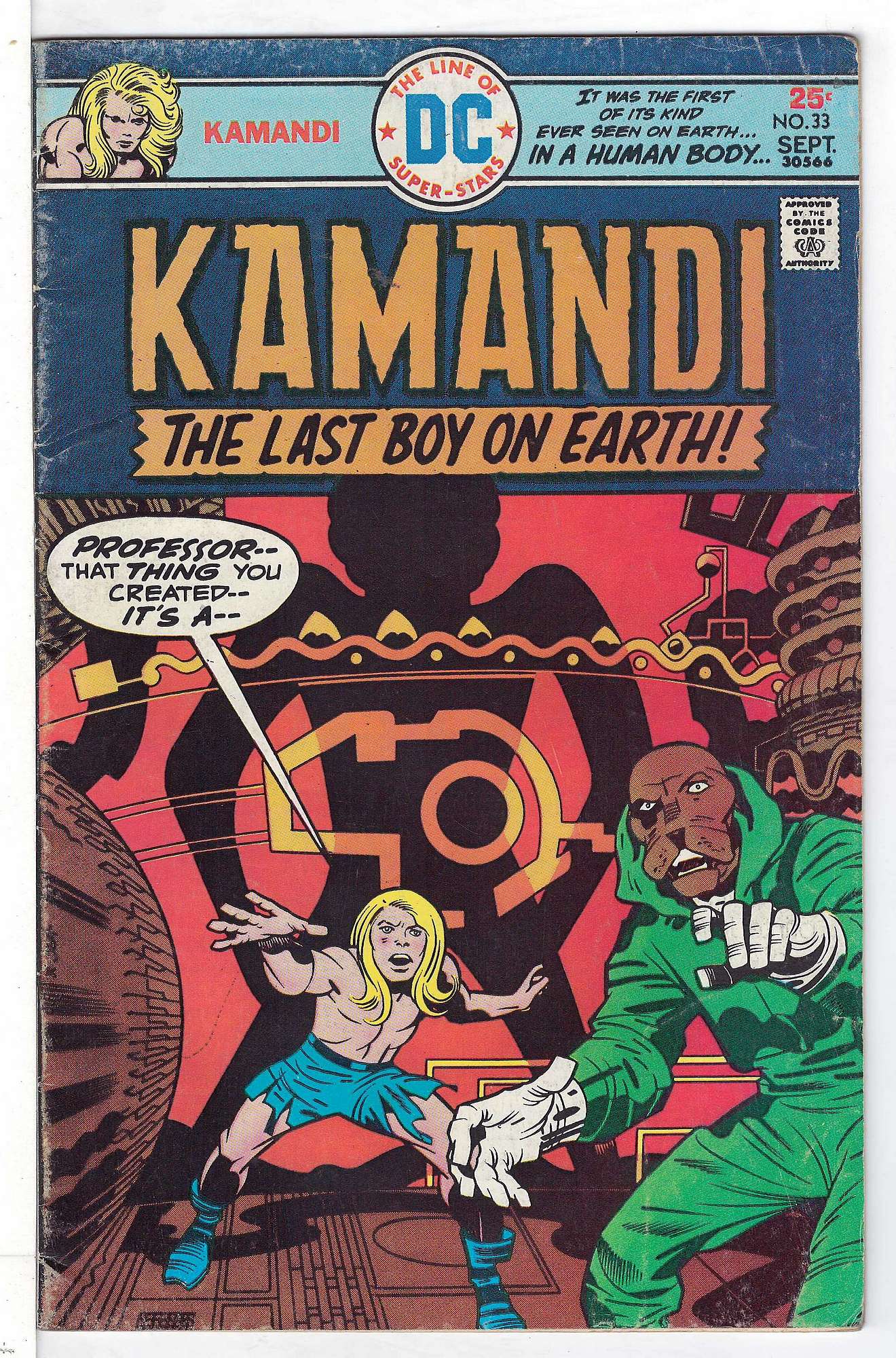 Cover of Kamandi (Vol 1) The Last Boy on Earth #33. One of 250,000 Vintage American Comics on sale from Krypton!