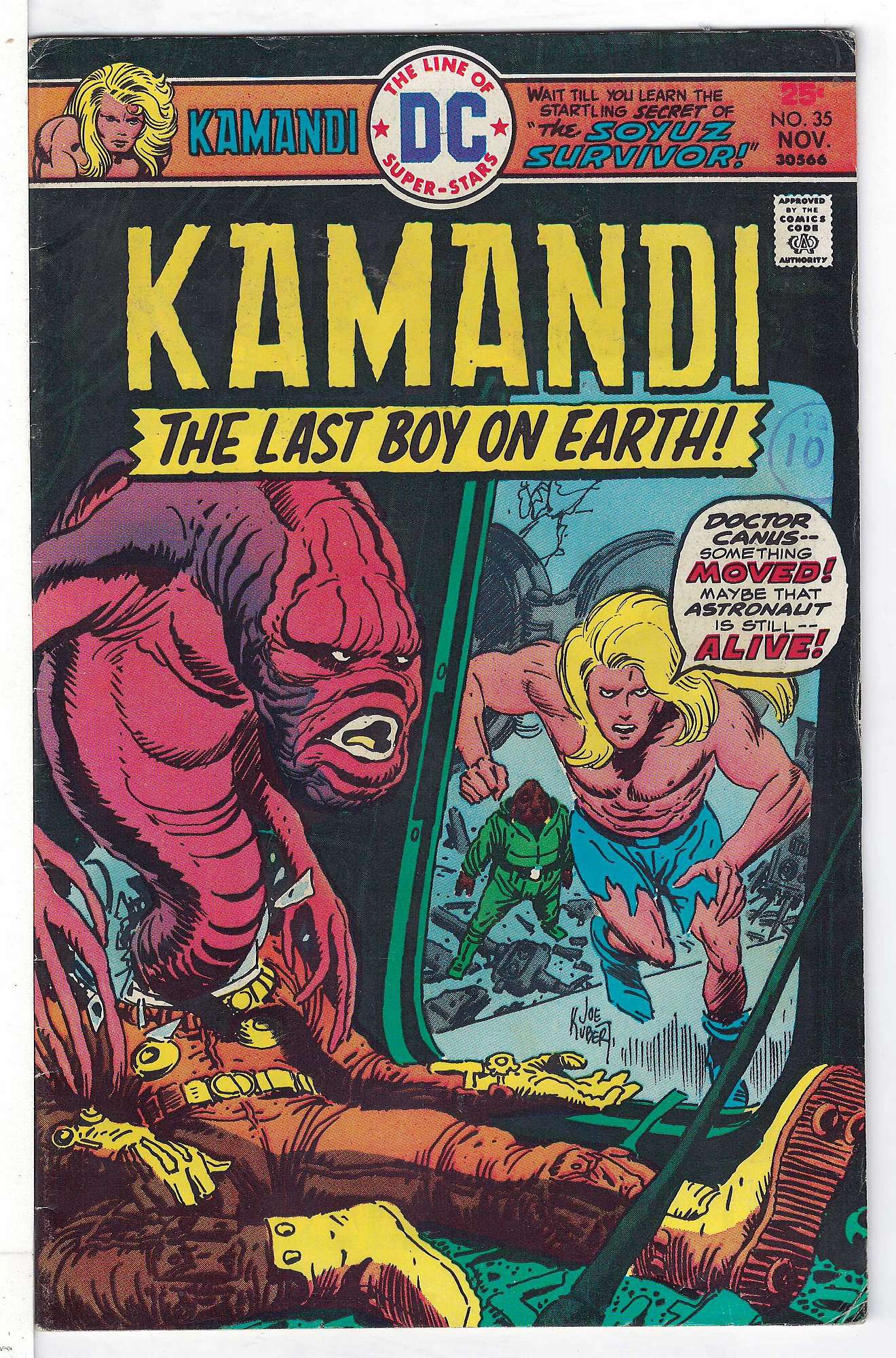Cover of Kamandi (Vol 1) The Last Boy on Earth #35. One of 250,000 Vintage American Comics on sale from Krypton!