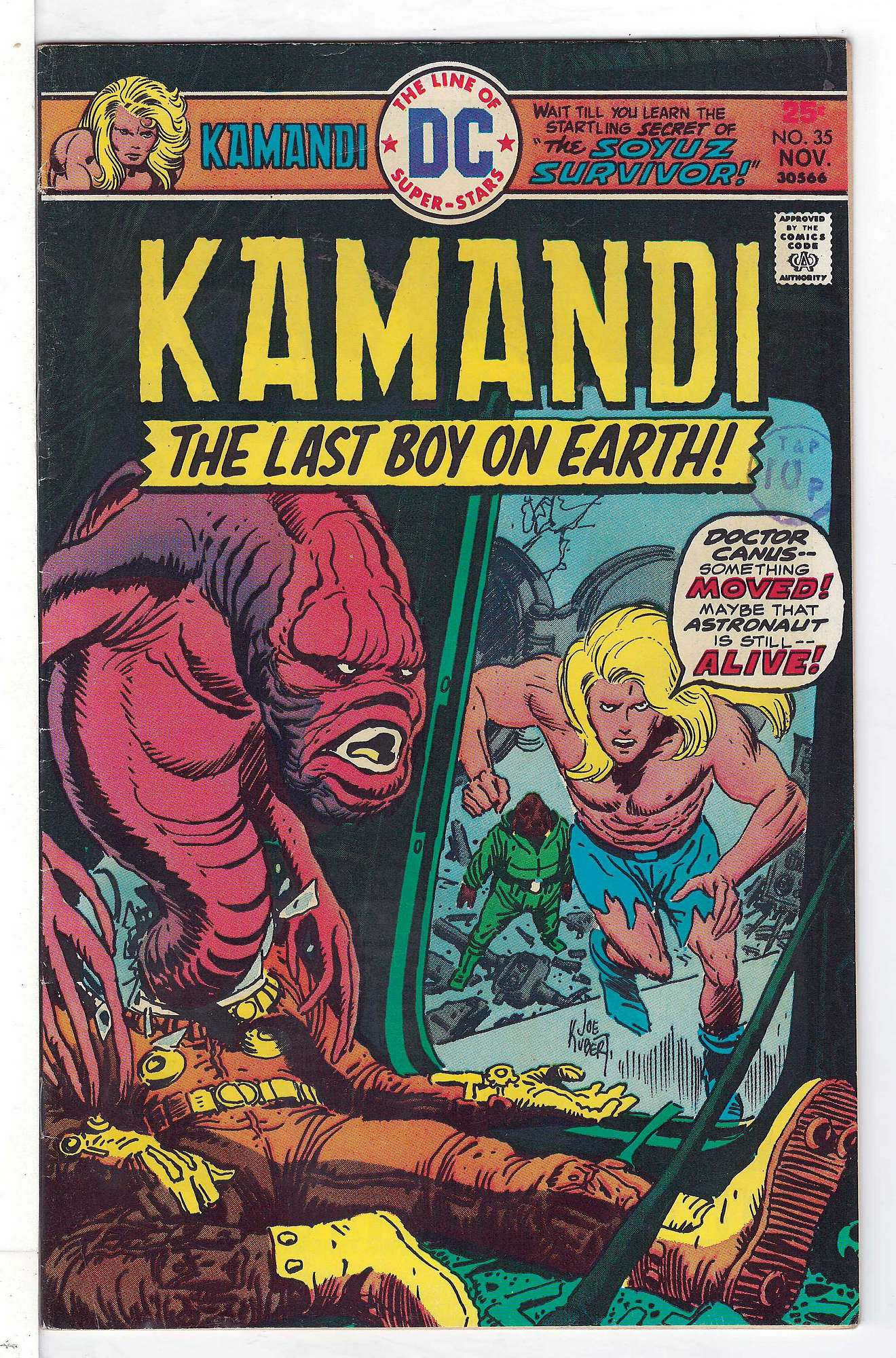 Cover of Kamandi (Vol 1) The Last Boy on Earth #35. One of 250,000 Vintage American Comics on sale from Krypton!