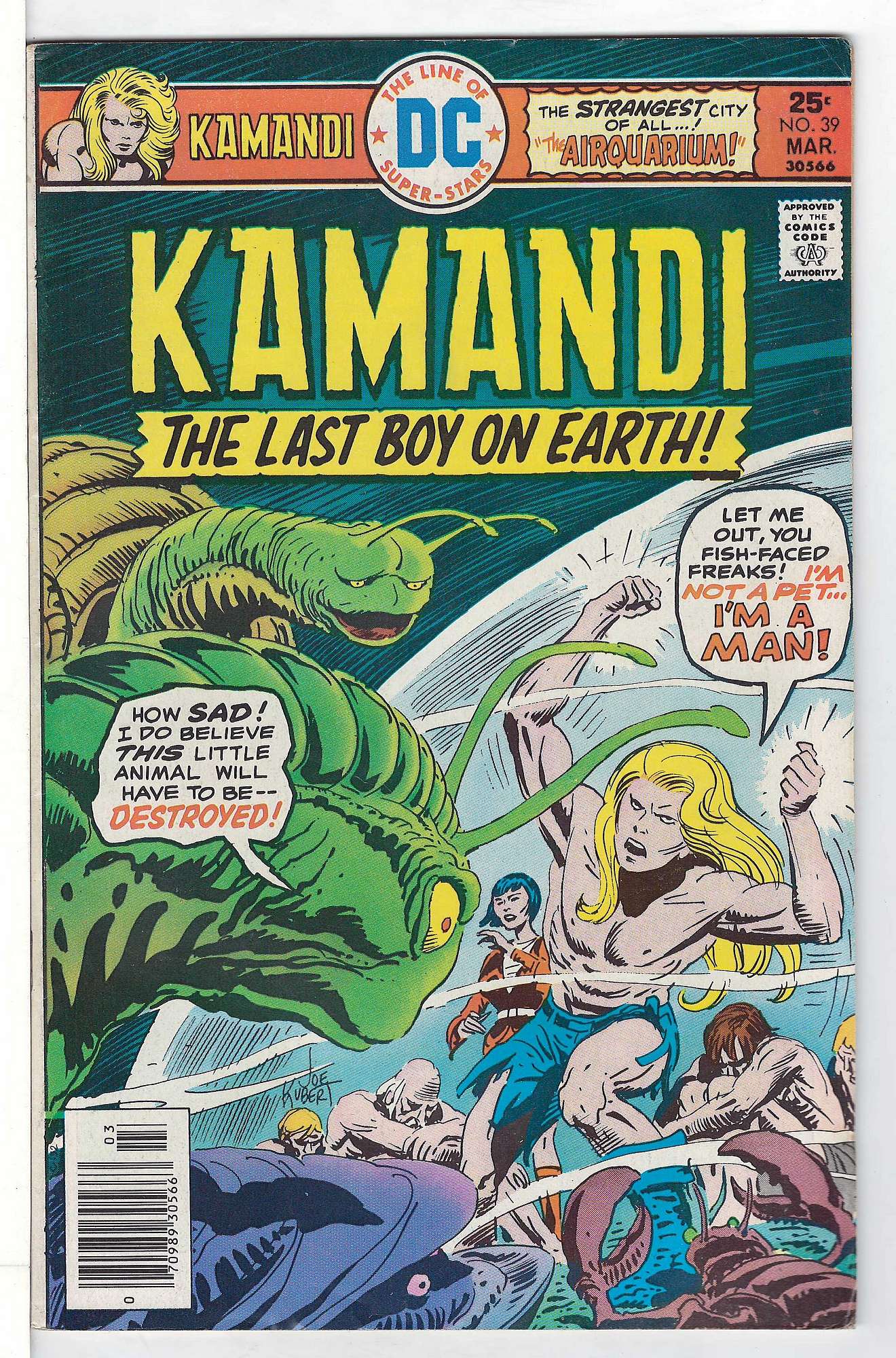 Cover of Kamandi (Vol 1) The Last Boy on Earth #39. One of 250,000 Vintage American Comics on sale from Krypton!