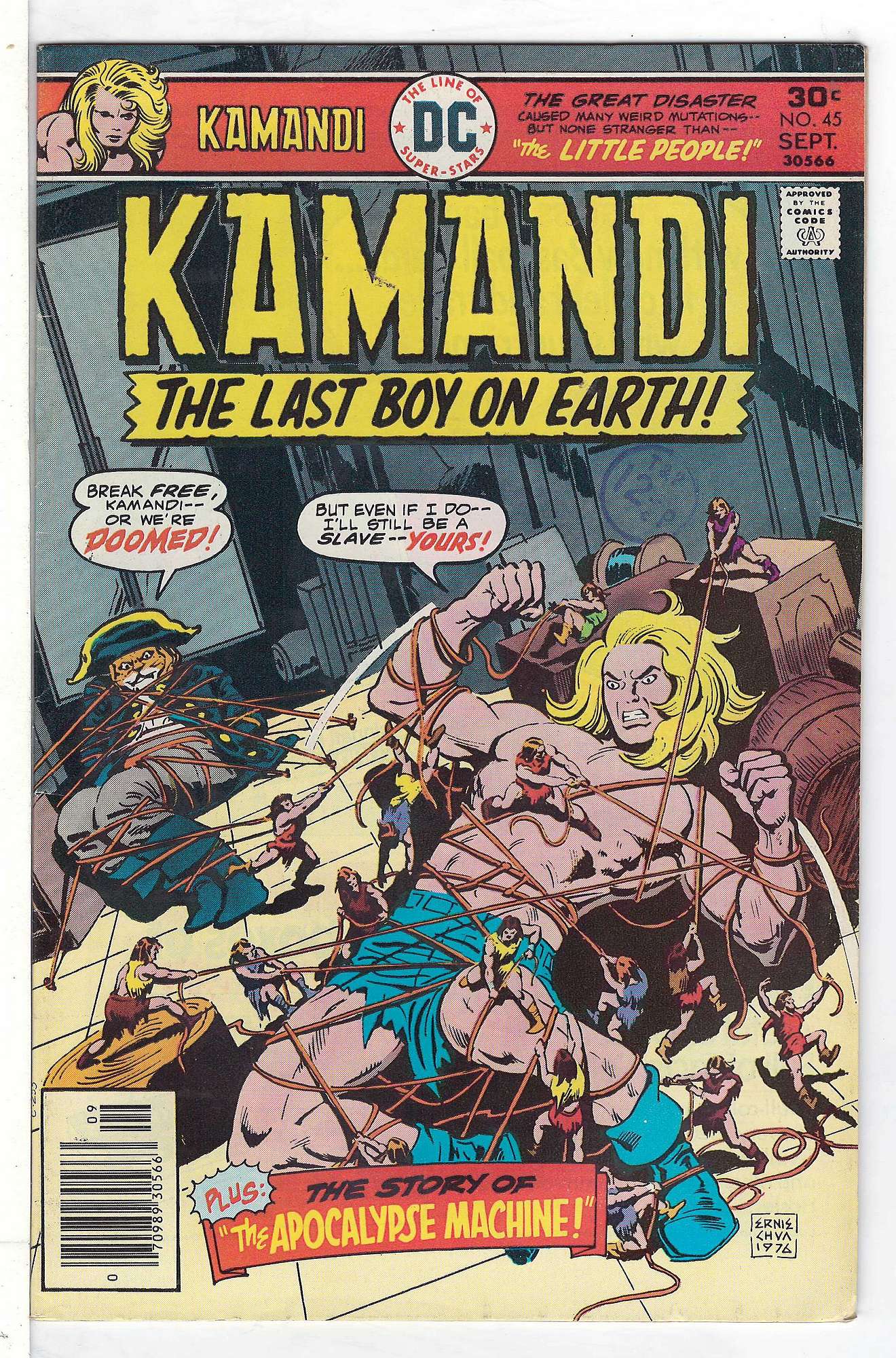 Cover of Kamandi (Vol 1) The Last Boy on Earth #45. One of 250,000 Vintage American Comics on sale from Krypton!