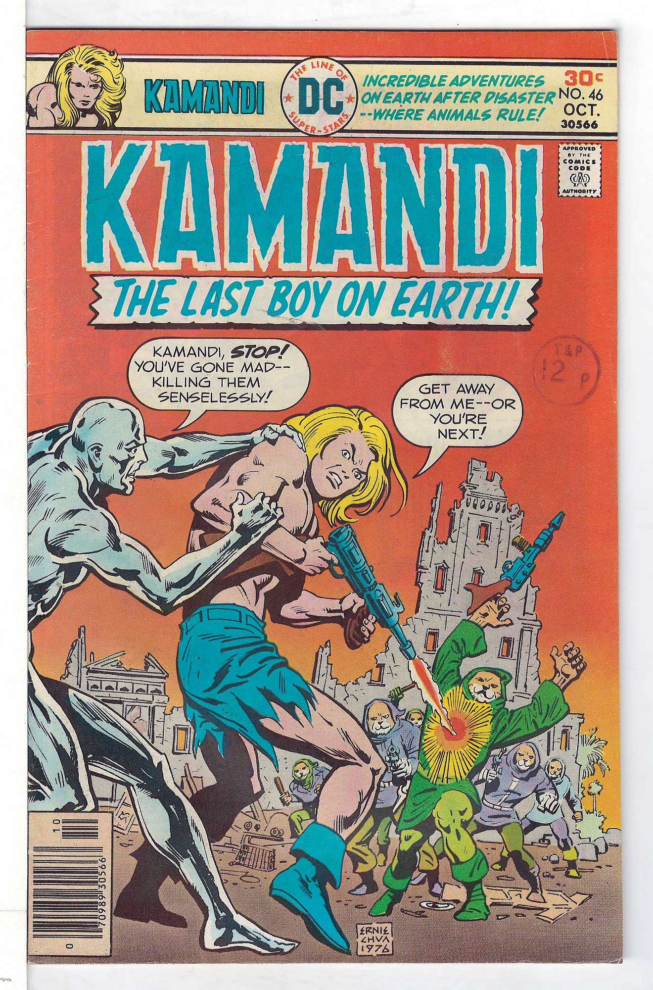 Cover of Kamandi (Vol 1) The Last Boy on Earth #46. One of 250,000 Vintage American Comics on sale from Krypton!