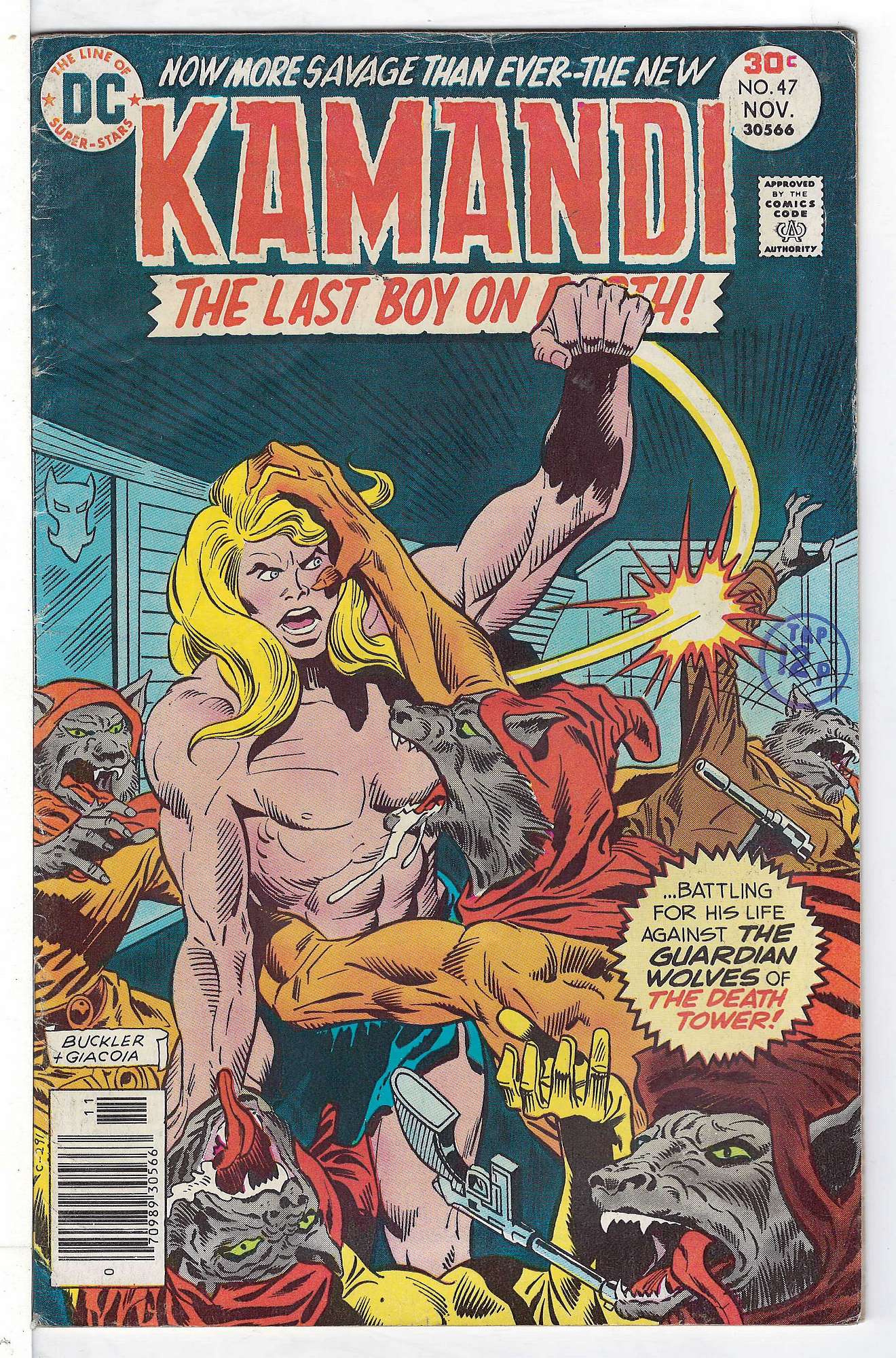 Cover of Kamandi (Vol 1) The Last Boy on Earth #47. One of 250,000 Vintage American Comics on sale from Krypton!
