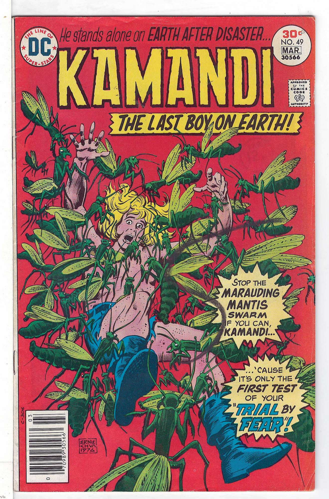 Cover of Kamandi (Vol 1) The Last Boy on Earth #49. One of 250,000 Vintage American Comics on sale from Krypton!