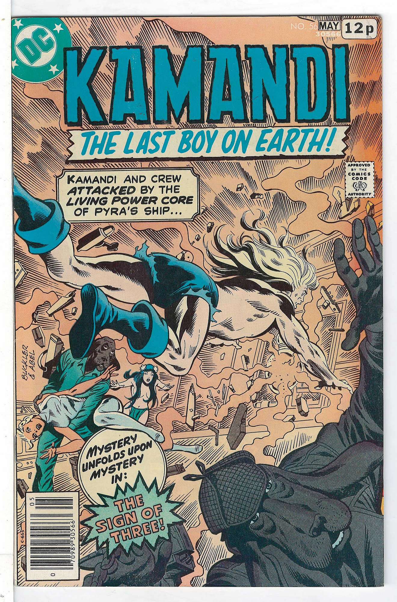 ACTUAL SCAN OF COMIC!<br>Faded Cover - See Scan Cover of Kamandi (Vol 1) The Last Boy on Earth #56. One of 250,000 Vintage American Comics on sale from Krypton!
