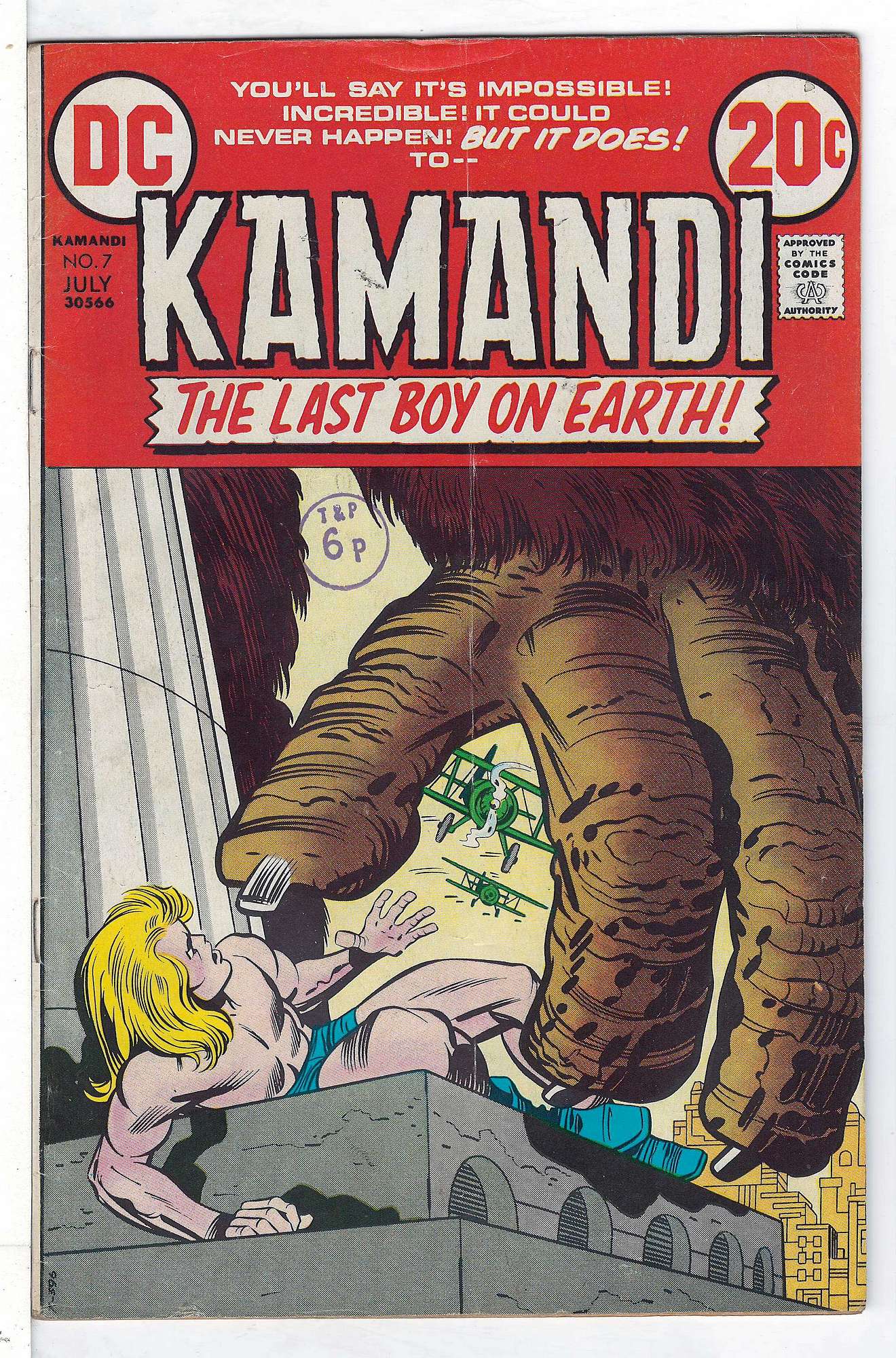 Cover of Kamandi (Vol 1) The Last Boy on Earth #7. One of 250,000 Vintage American Comics on sale from Krypton!