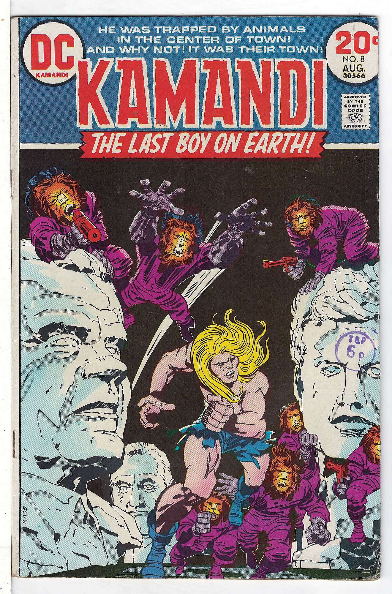 Cover of Kamandi (Vol 1) The Last Boy on Earth #8. One of 250,000 Vintage American Comics on sale from Krypton!