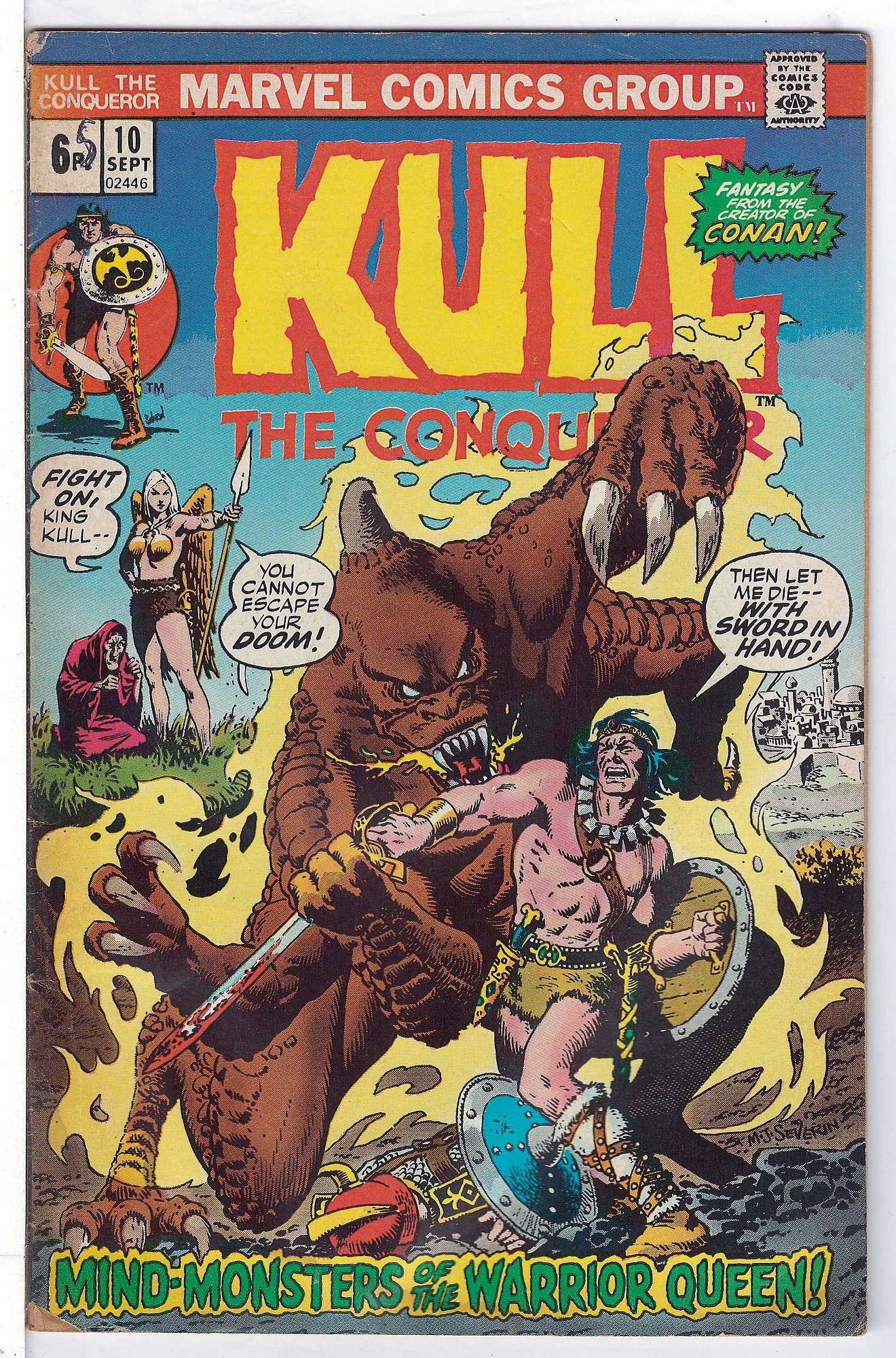 Cover of Kull the Conqueror (Vol 1) #10. One of 250,000 Vintage American Comics on sale from Krypton!