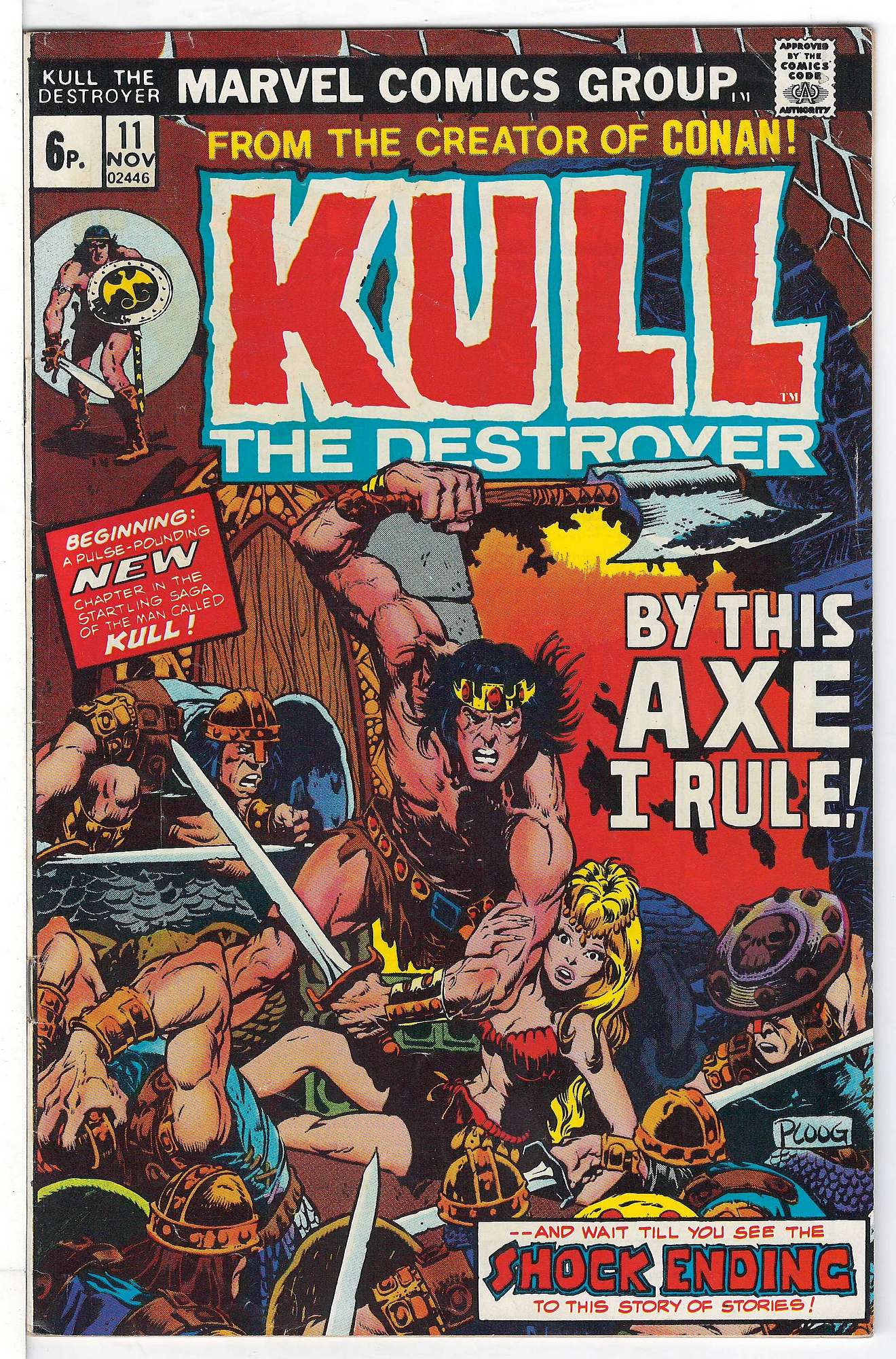 Cover of Kull the Conqueror (Vol 1) #11. One of 250,000 Vintage American Comics on sale from Krypton!