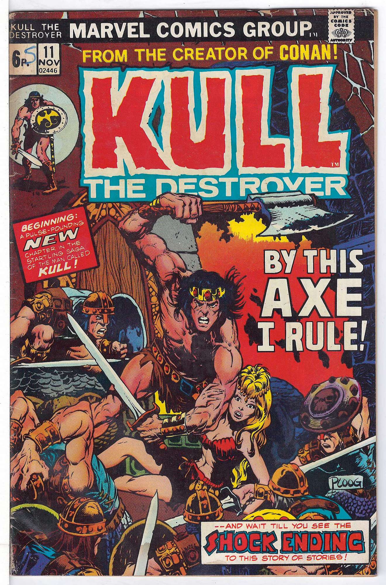 Cover of Kull the Conqueror (Vol 1) #11. One of 250,000 Vintage American Comics on sale from Krypton!