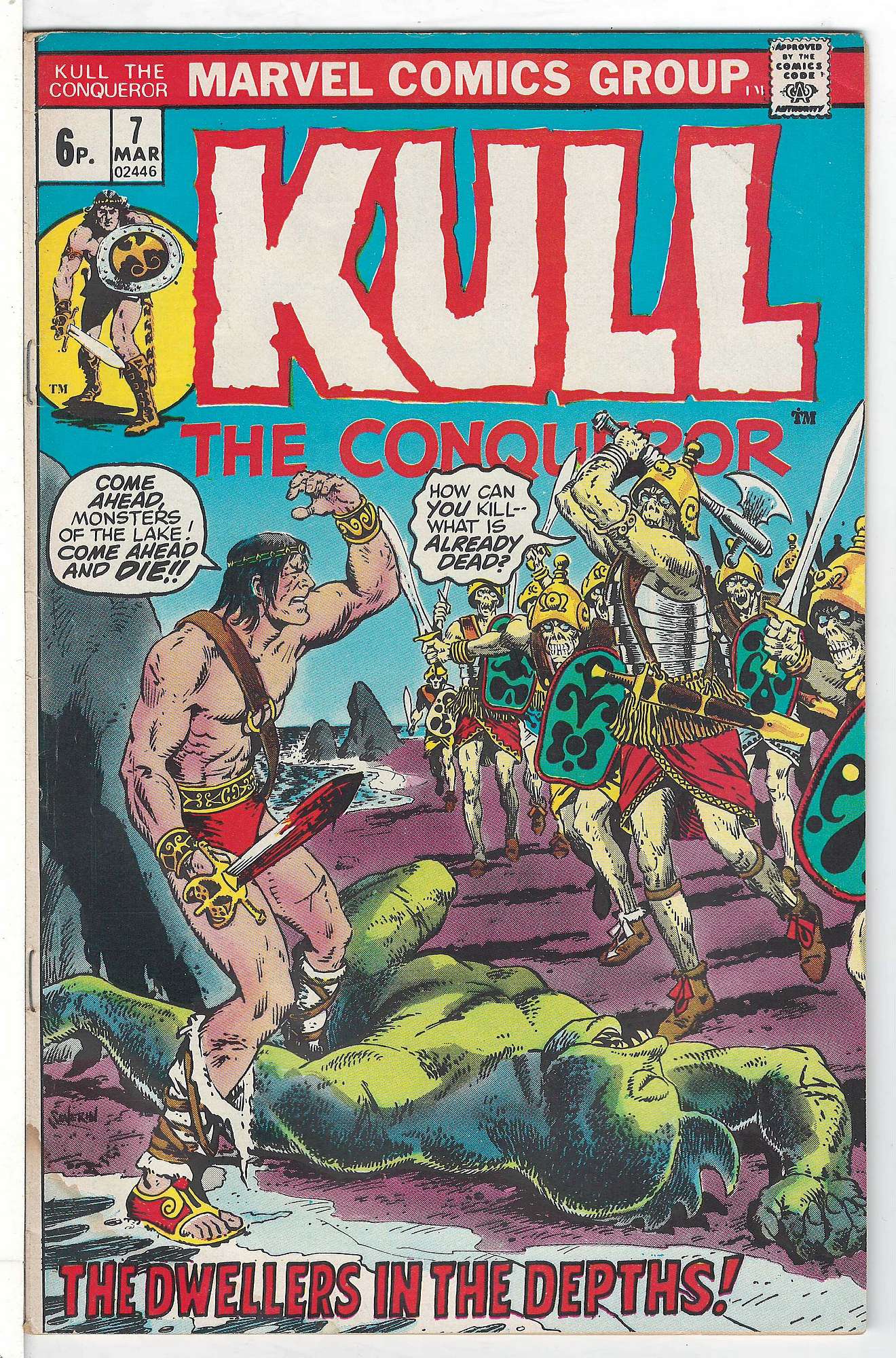 Cover of Kull the Conqueror (Vol 1) #7. One of 250,000 Vintage American Comics on sale from Krypton!
