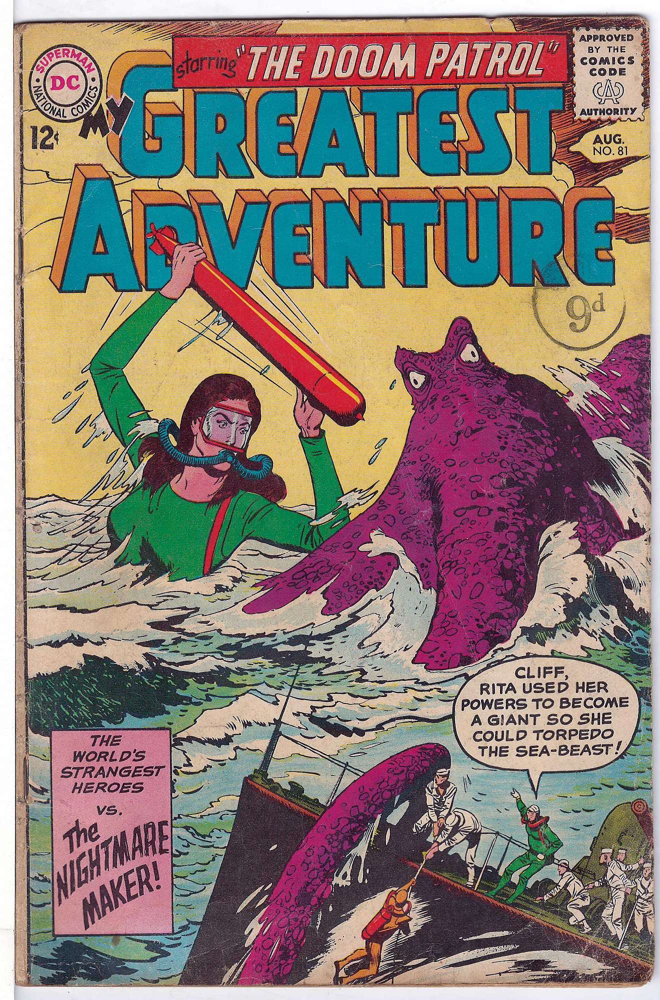 Cover of My Greatest Adventure #81. One of 250,000 Vintage American Comics on sale from Krypton!