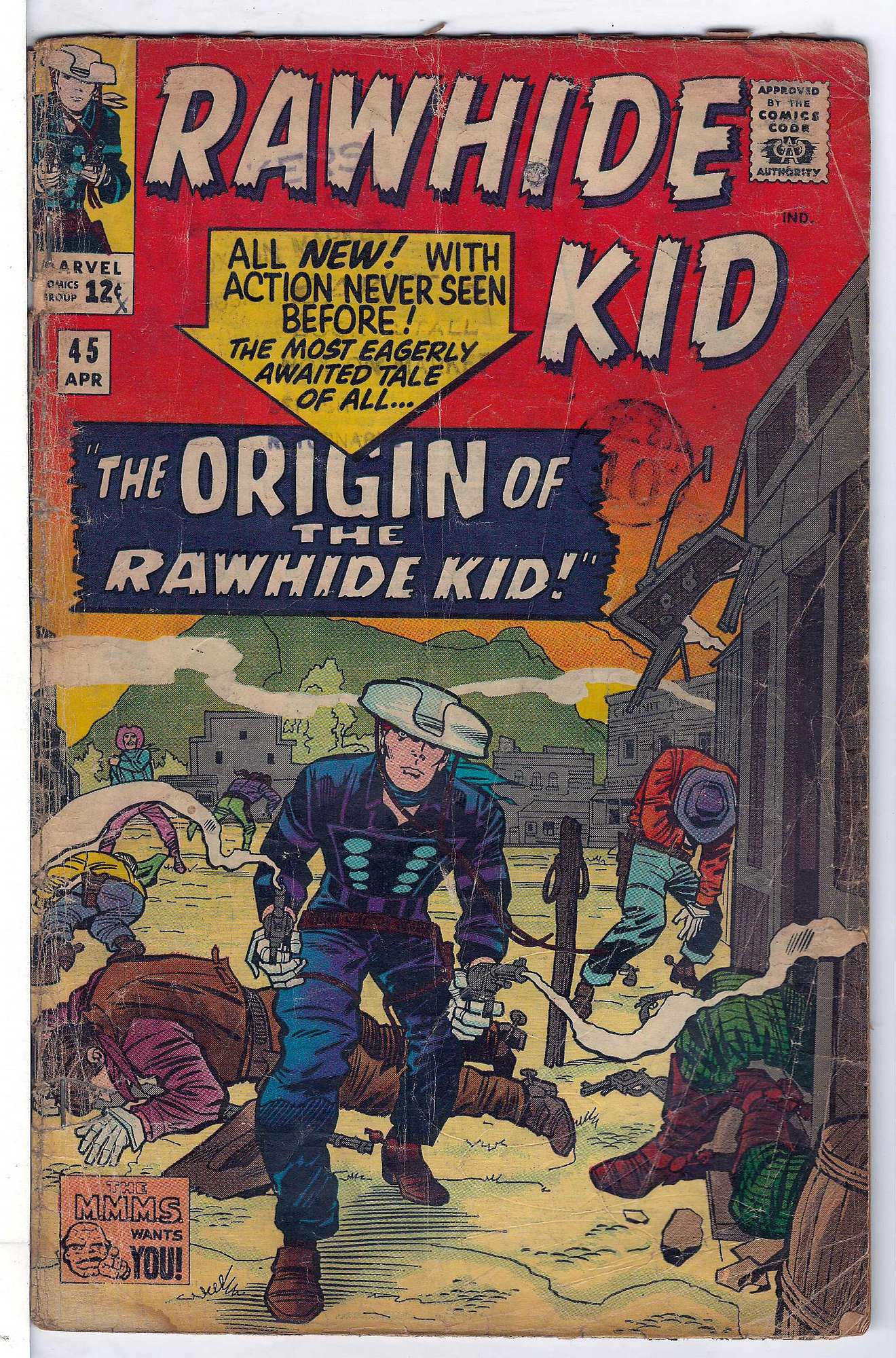 Cover of Rawhide Kid (Vol 1) #45. One of 250,000 Vintage American Comics on sale from Krypton!