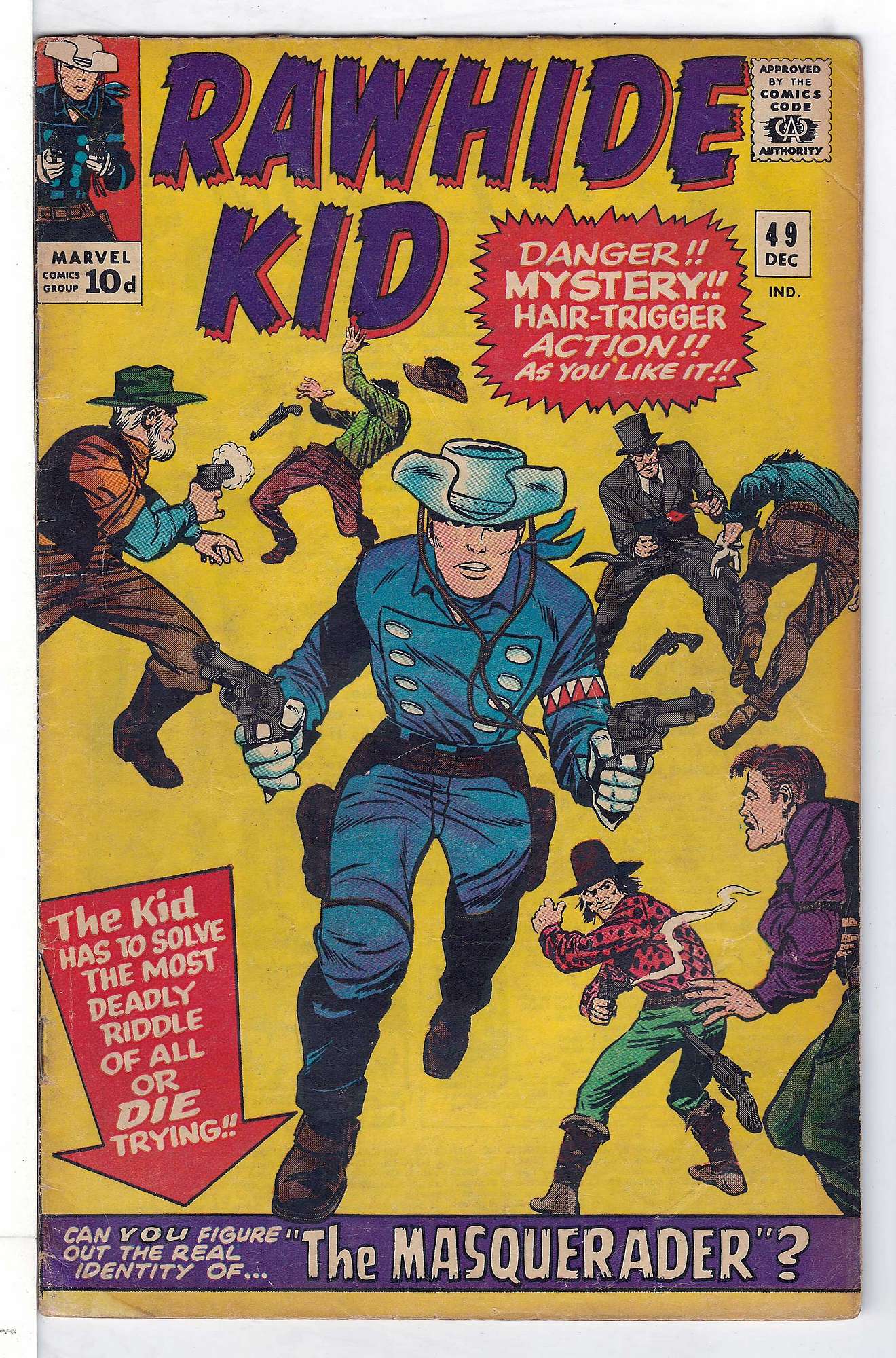 Cover of Rawhide Kid (Vol 1) #49. One of 250,000 Vintage American Comics on sale from Krypton!
