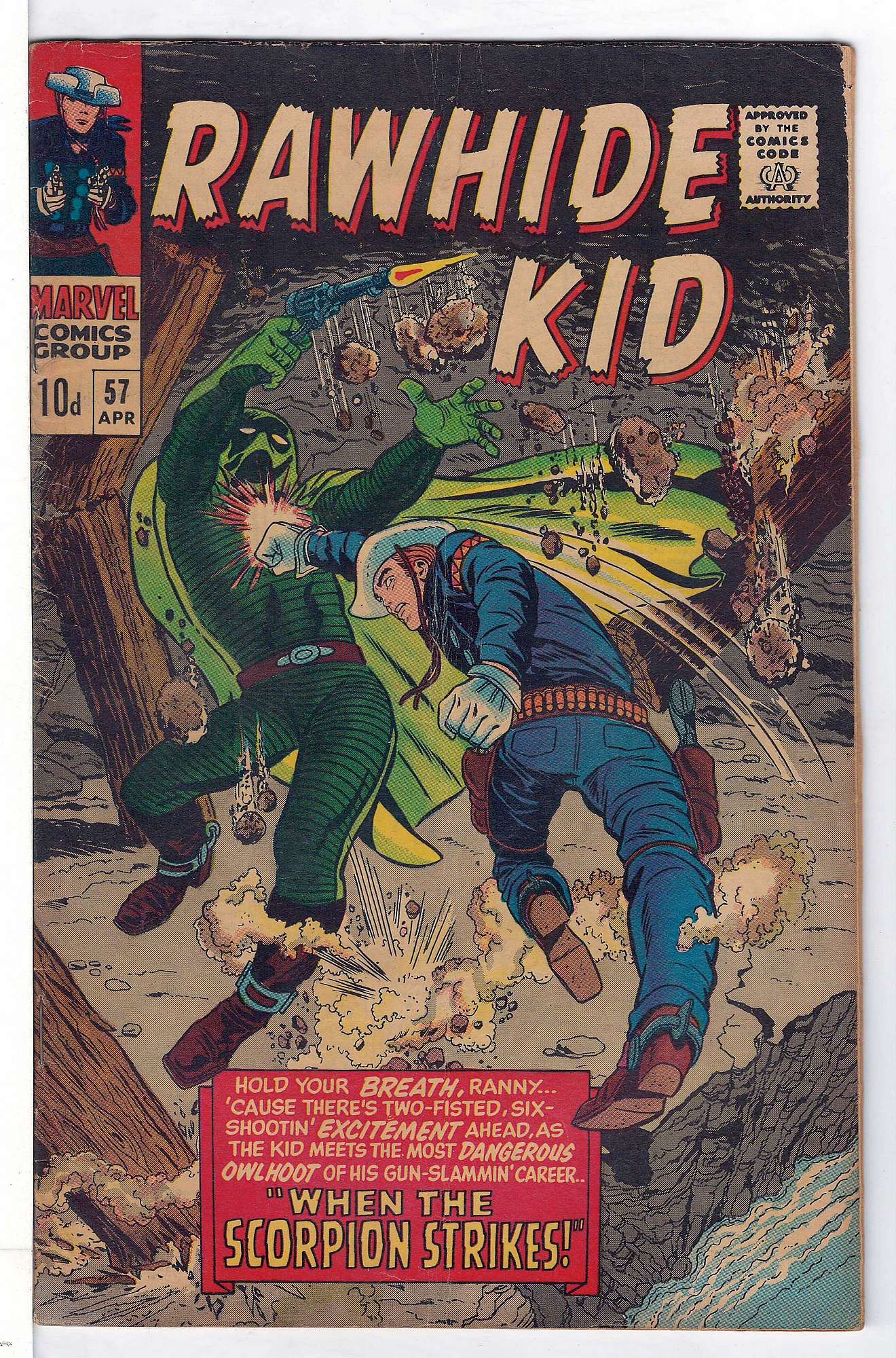 Cover of Rawhide Kid (Vol 1) #57. One of 250,000 Vintage American Comics on sale from Krypton!