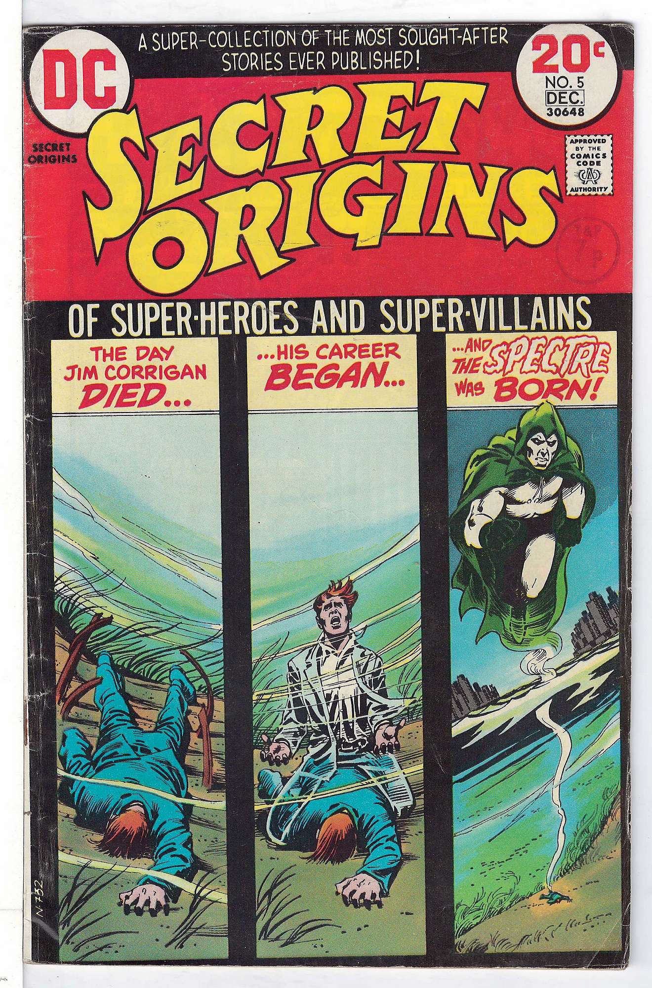 ACTUAL SCAN OF COMIC!<br>Distribution Stamp on Cover -See Scan Cover of Secret Origins (Vol 2) #5. One of 250,000 Vintage American Comics on sale from Krypton!